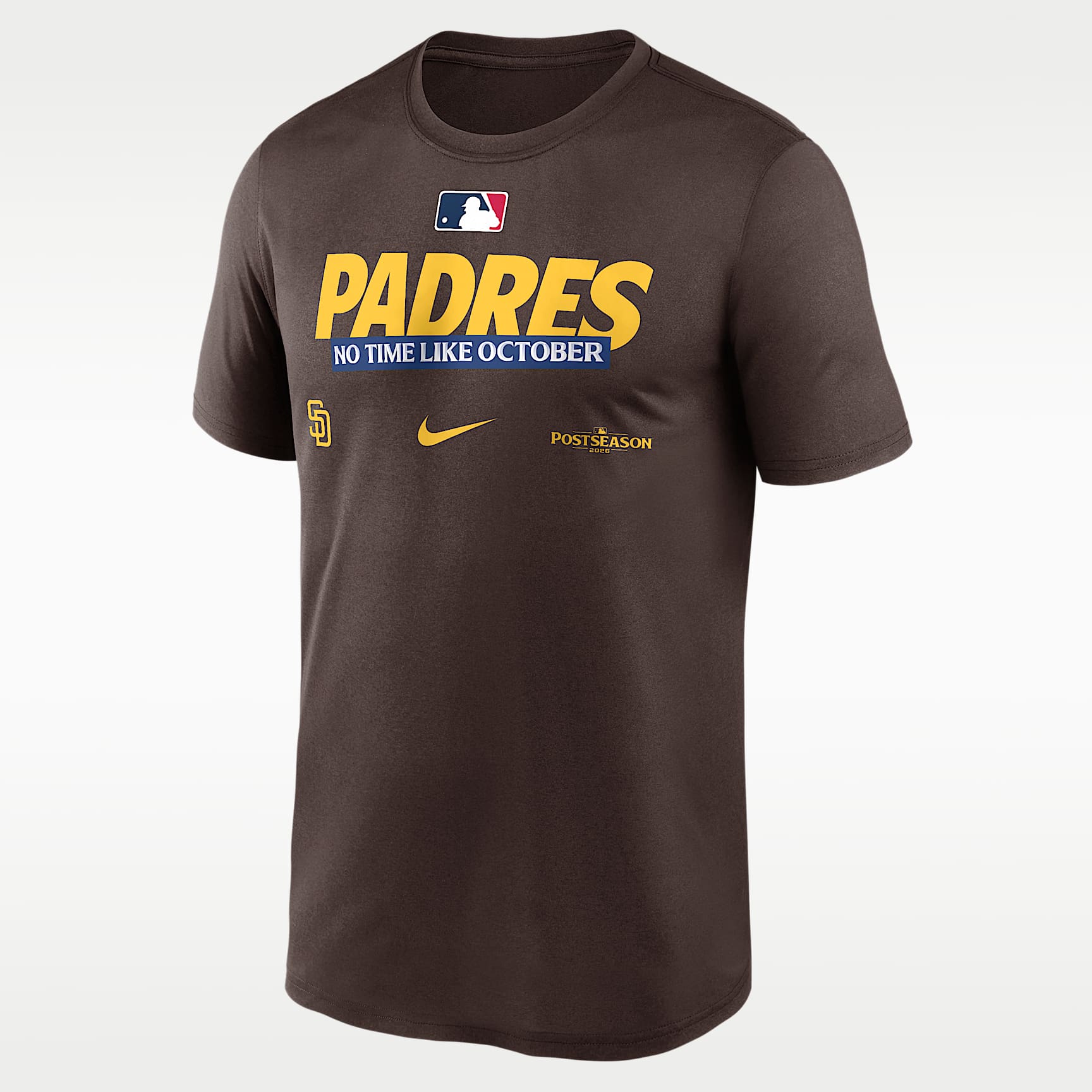 San Diego Padres 2026 Postseason Authentic Collection Legend Men's Nike Dri-FIT MLB T-Shirt