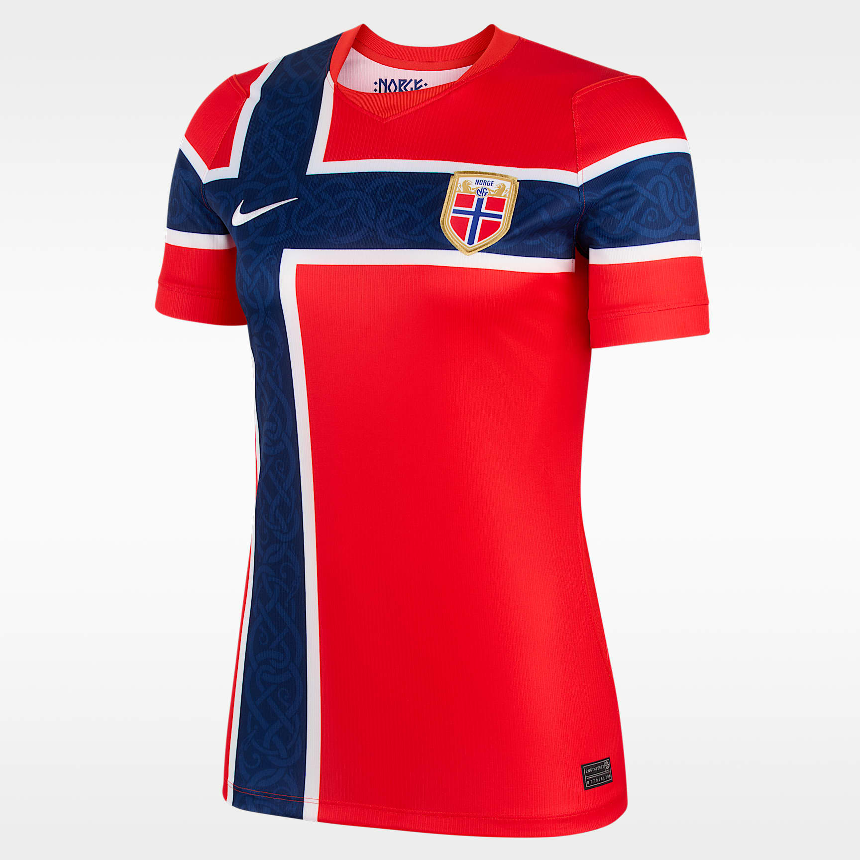 Jersey de fútbol Nike Dri-FIT Replica de Noruega local 2026 Stadium para mujer