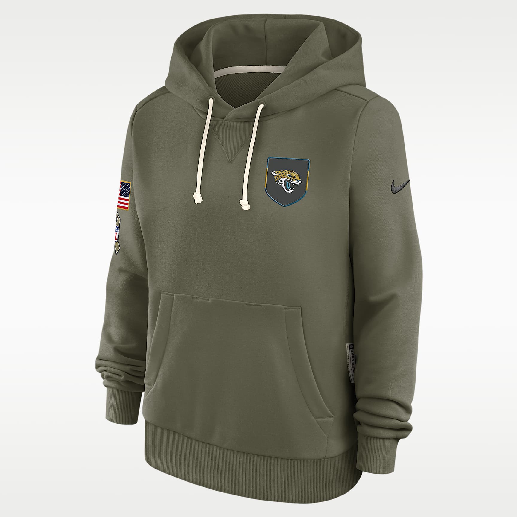 Jacksonville Jaguars Salute to Service Sideline Women's Nike Dri-FIT NFL Pullover Hoodie