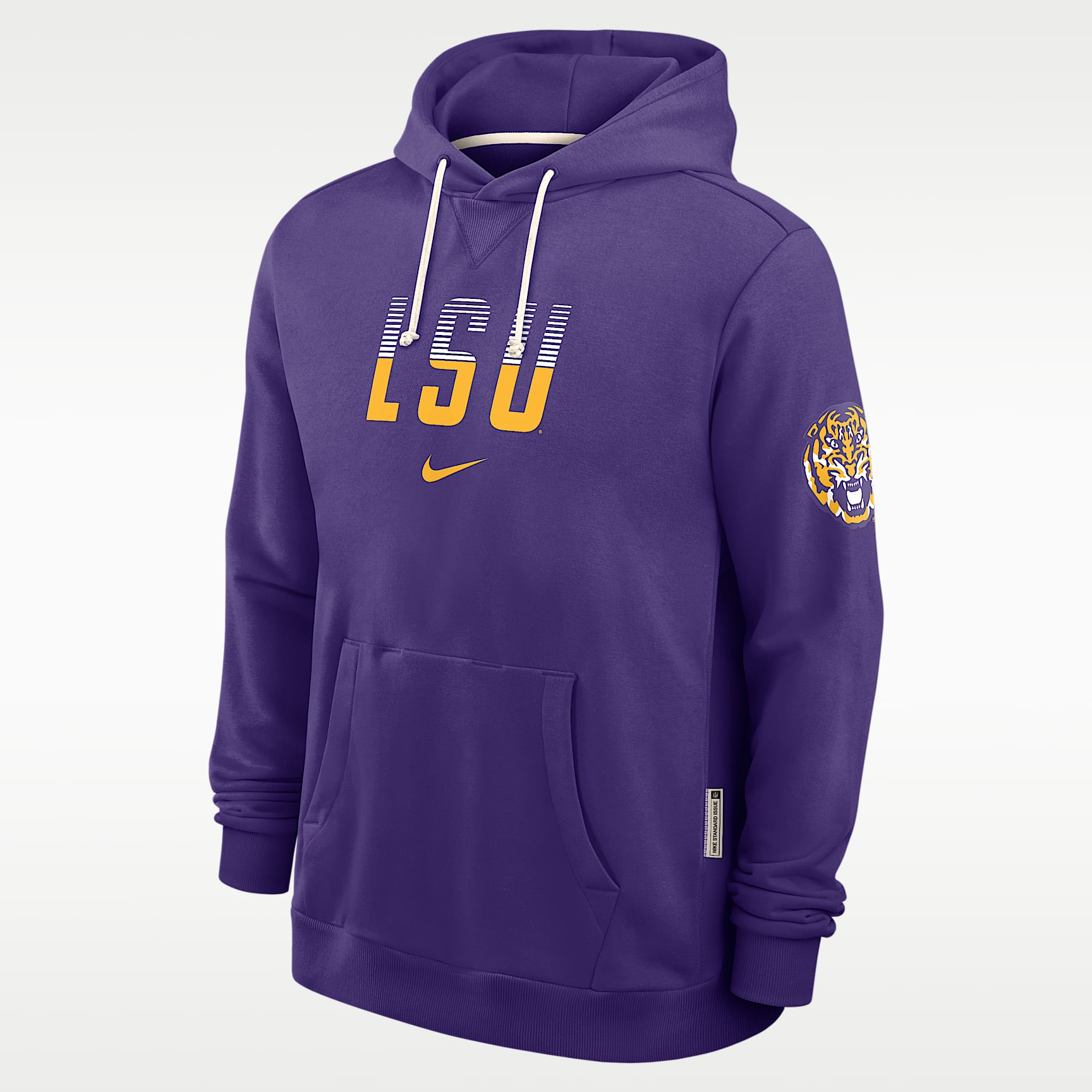 Sudadera con gorro sin cierre universitaria Nike Dri-FIT para hombre LSU Sideline Standard Issue