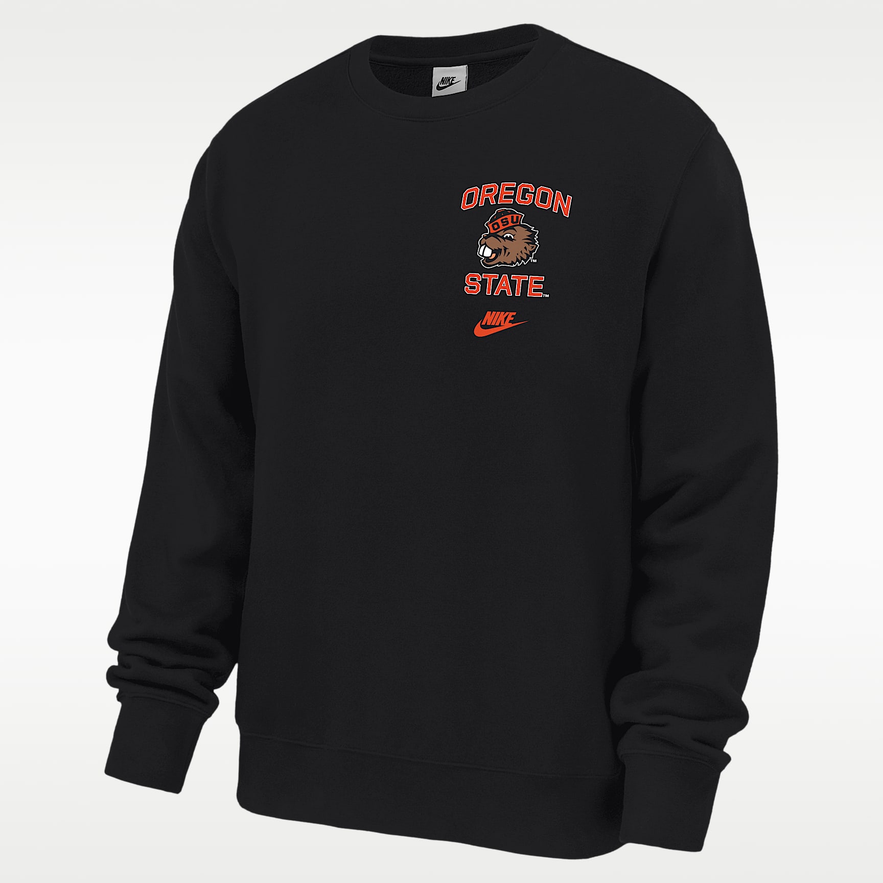 Oregon State Club Fleece Men's Nike College Pullover Crew-Neck Sweatshirt