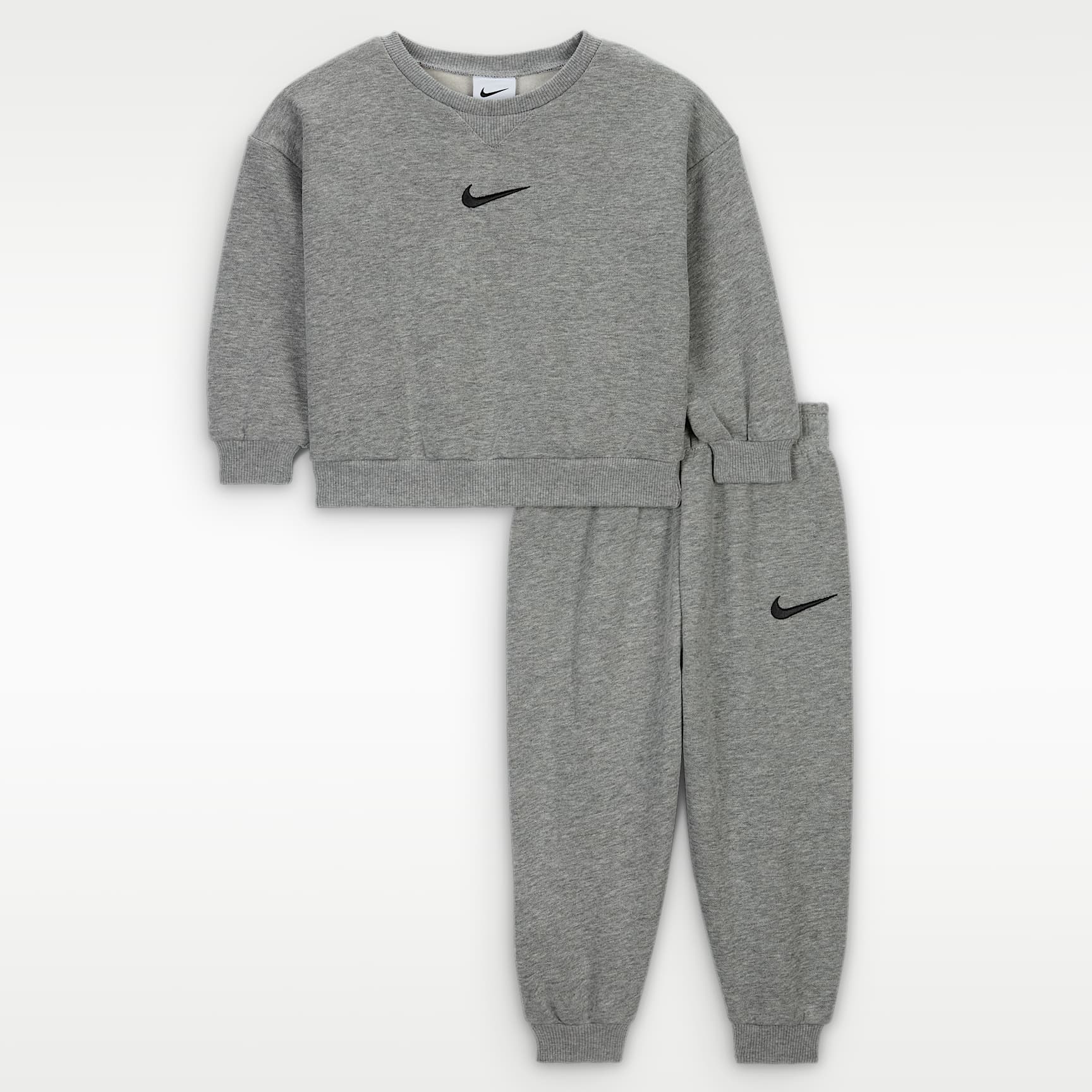Nike 2-teiliges Essential Fleece-Rundhalsshirt-Set für Babys (12–24 Monate)