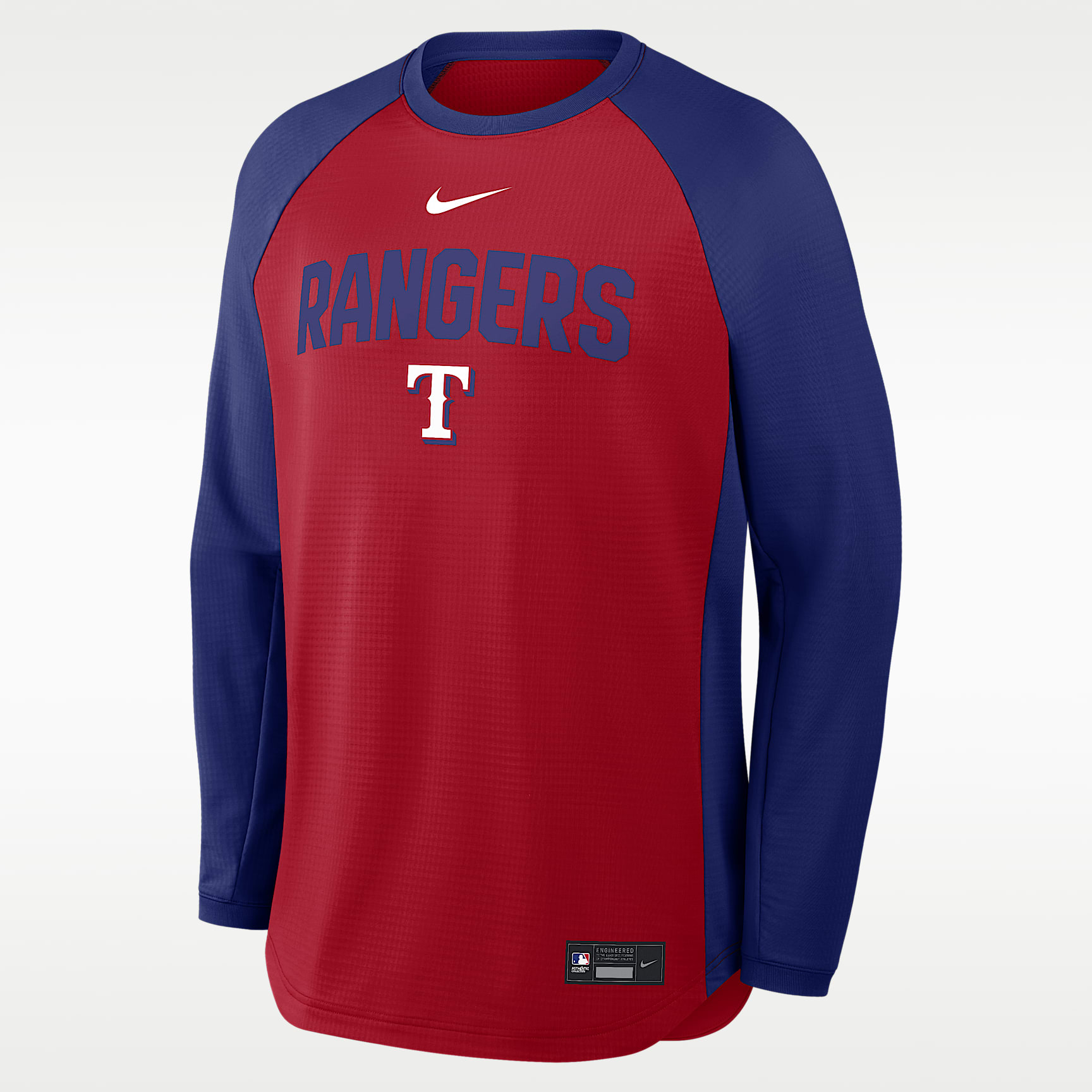 Texas Rangers Authentic Collection Men's Nike Dri-FIT Pullover Crew