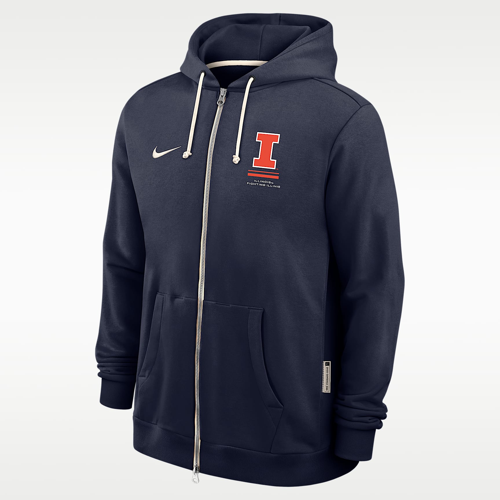 Illinois Sideline Standard Issue Men's Nike Dri-FIT College Full-Zip Hoodie