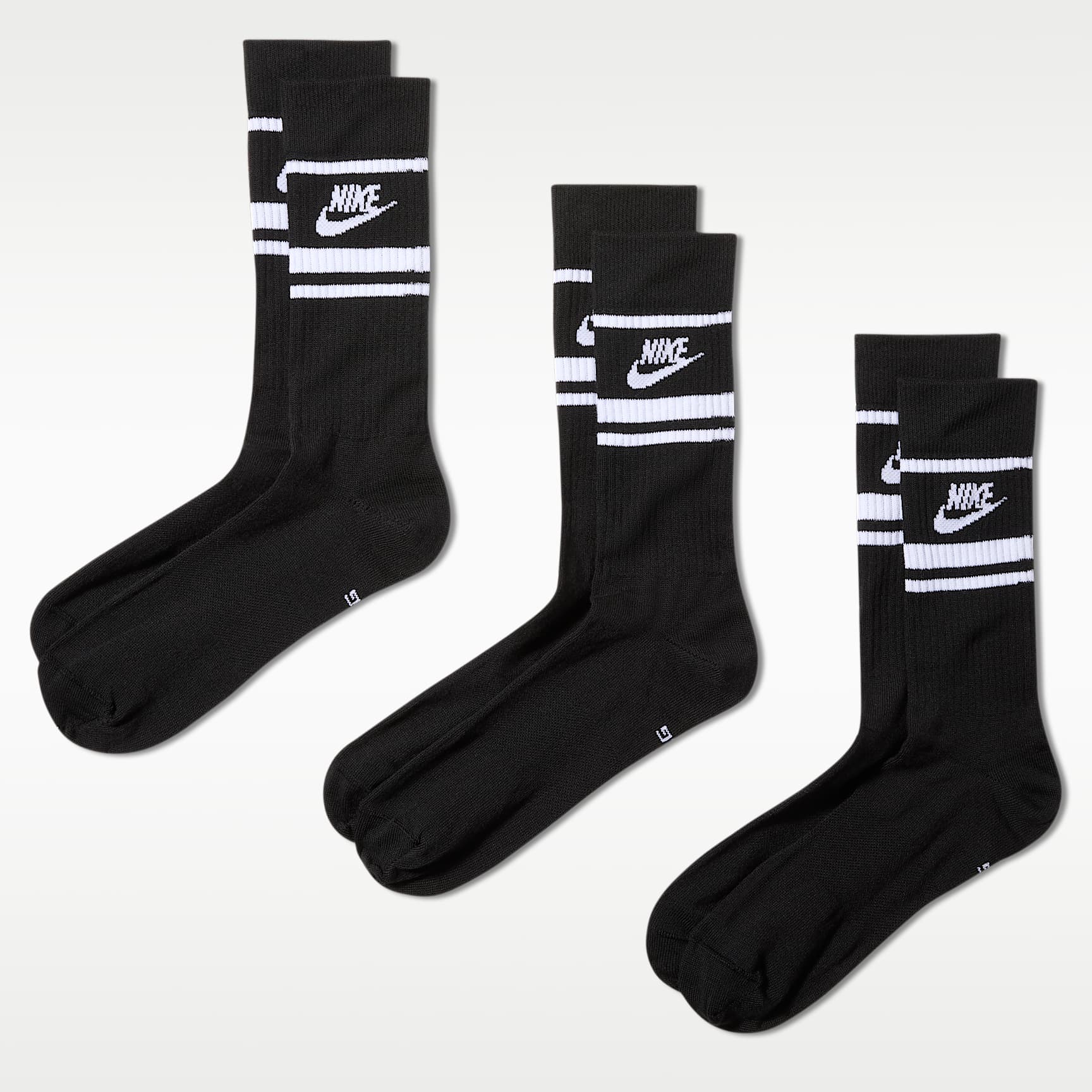 Středně vysoké ponožky Nike Sportswear Dri-FIT Everyday Essential (3 páry)