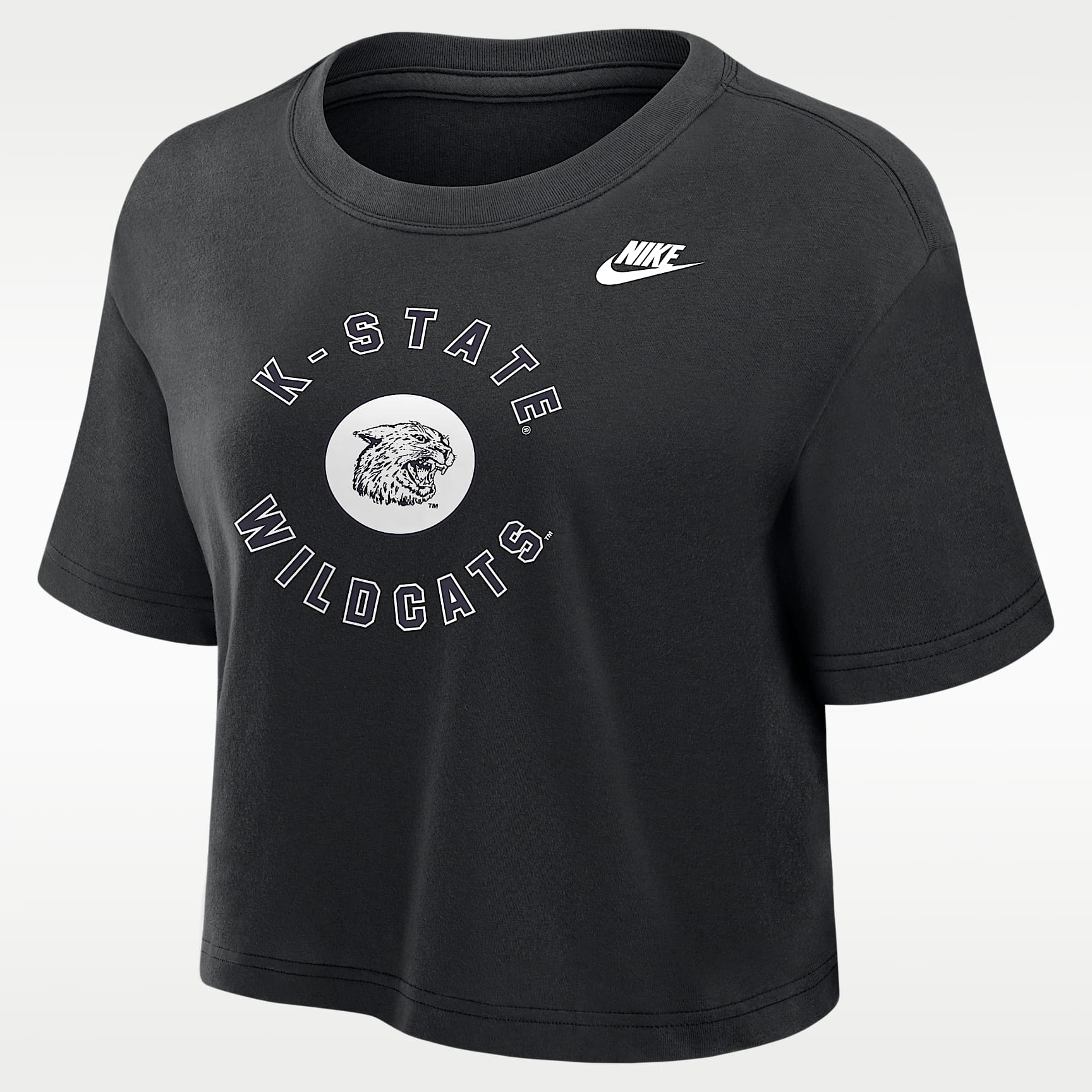 Kansas State Wildcats Women's Nike Dri-FIT Cropped T-Shirt