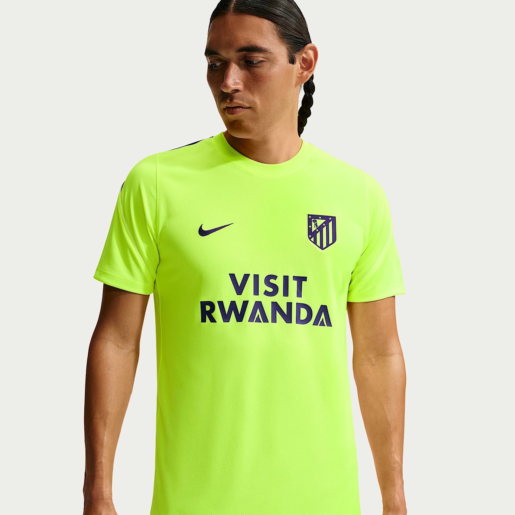 Haut de foot à manches courtes Nike Football Dri-FIT Atlético Madrid Strike pour homme