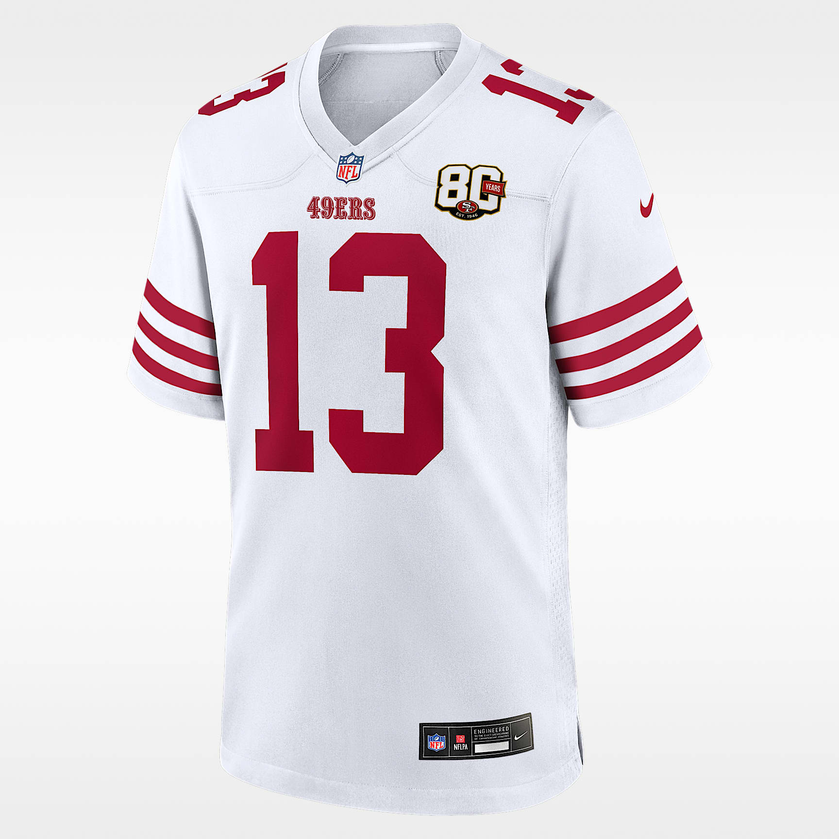 Brock Purdy San Francisco 49ers 80th Anniversary Men's Nike NFL Game Jersey