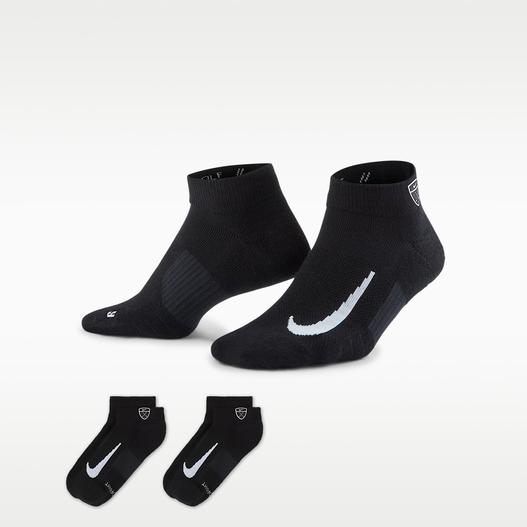 Calcetines cortos de golf Nike Multiplier Low (2 pares)