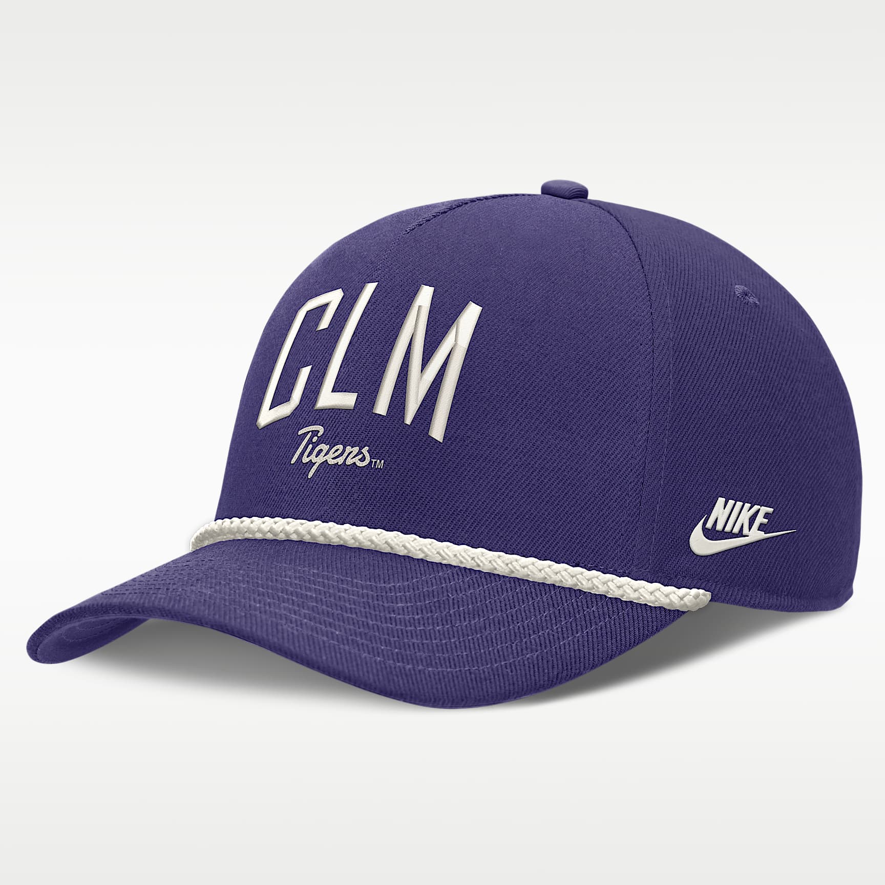 Clemson Legacy Letter Rise Men's Nike Dri-FIT College A-Frame Adjustable Hat