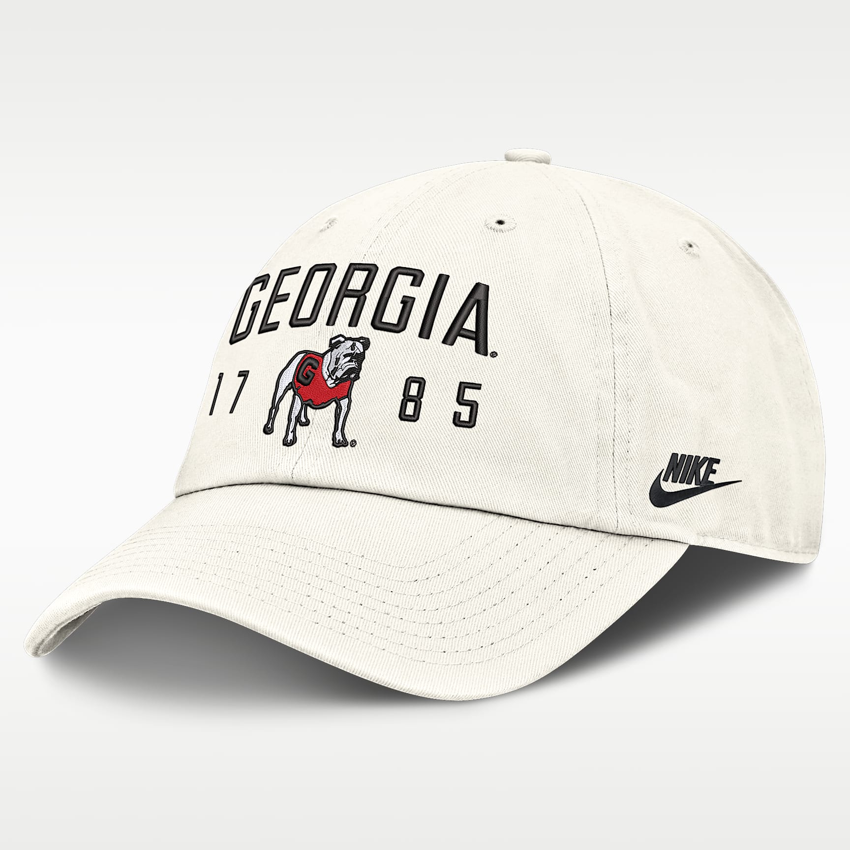 Gorra universitaria Nike ajustable para hombre Georgia Natural Club