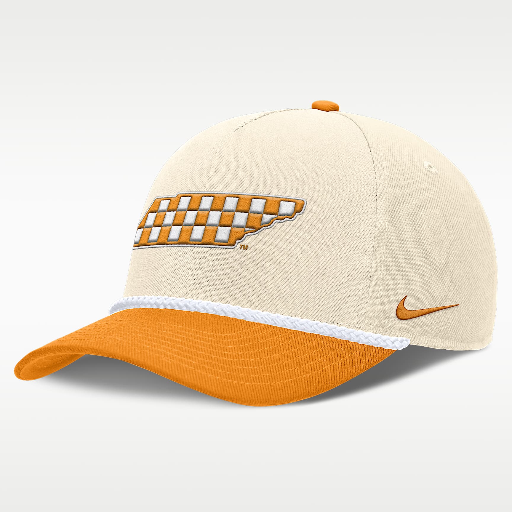 Tennessee Primetime Rope 2-Tone Rise Men's Nike College Adjustable Hat