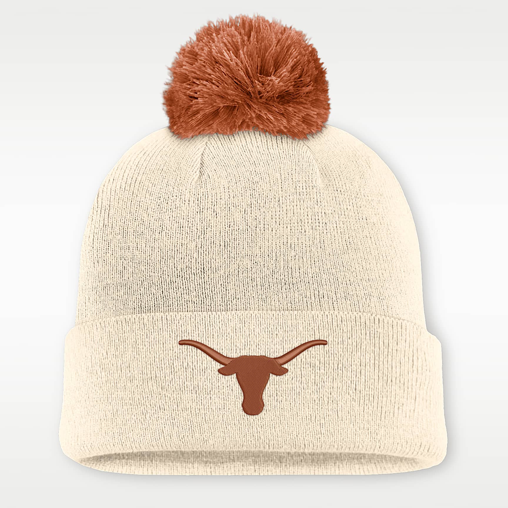Gorro universitario Nike con dobladillo y pompón para hombre Texas Campus Prep Script