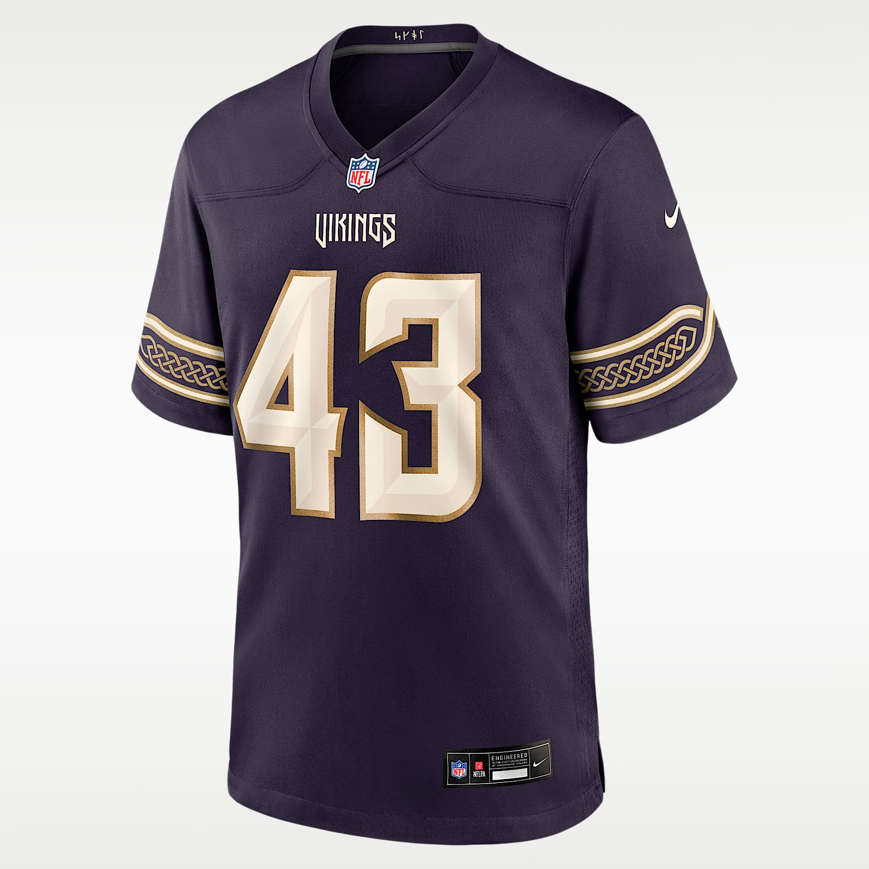 Andrew Van Ginkel Minnesota Vikings Rivalries Collection Men's Nike NFL Game Jersey