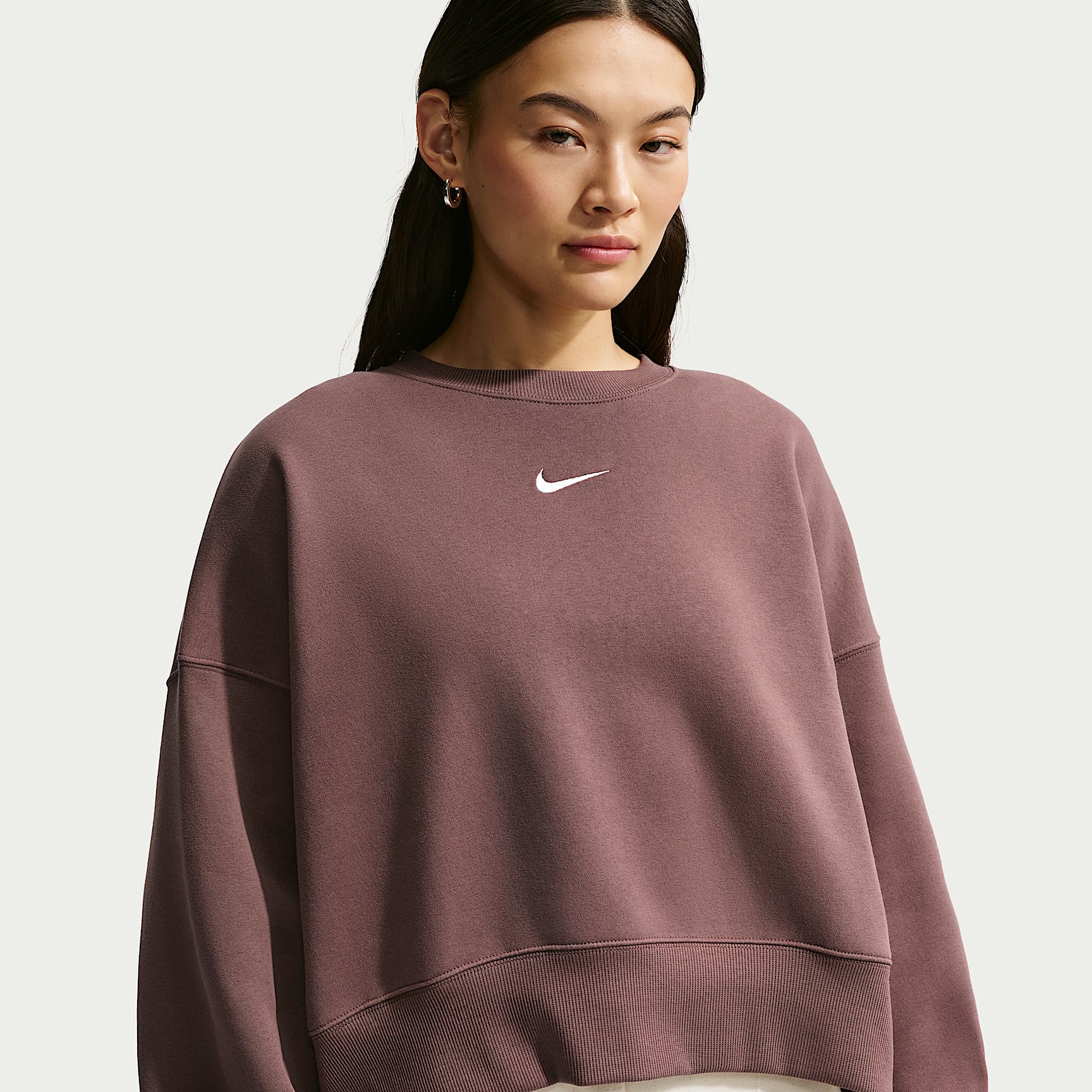 Sweat ultra-oversize à col ras-du-cou Nike Sportswear Phoenix Fleece pour femme