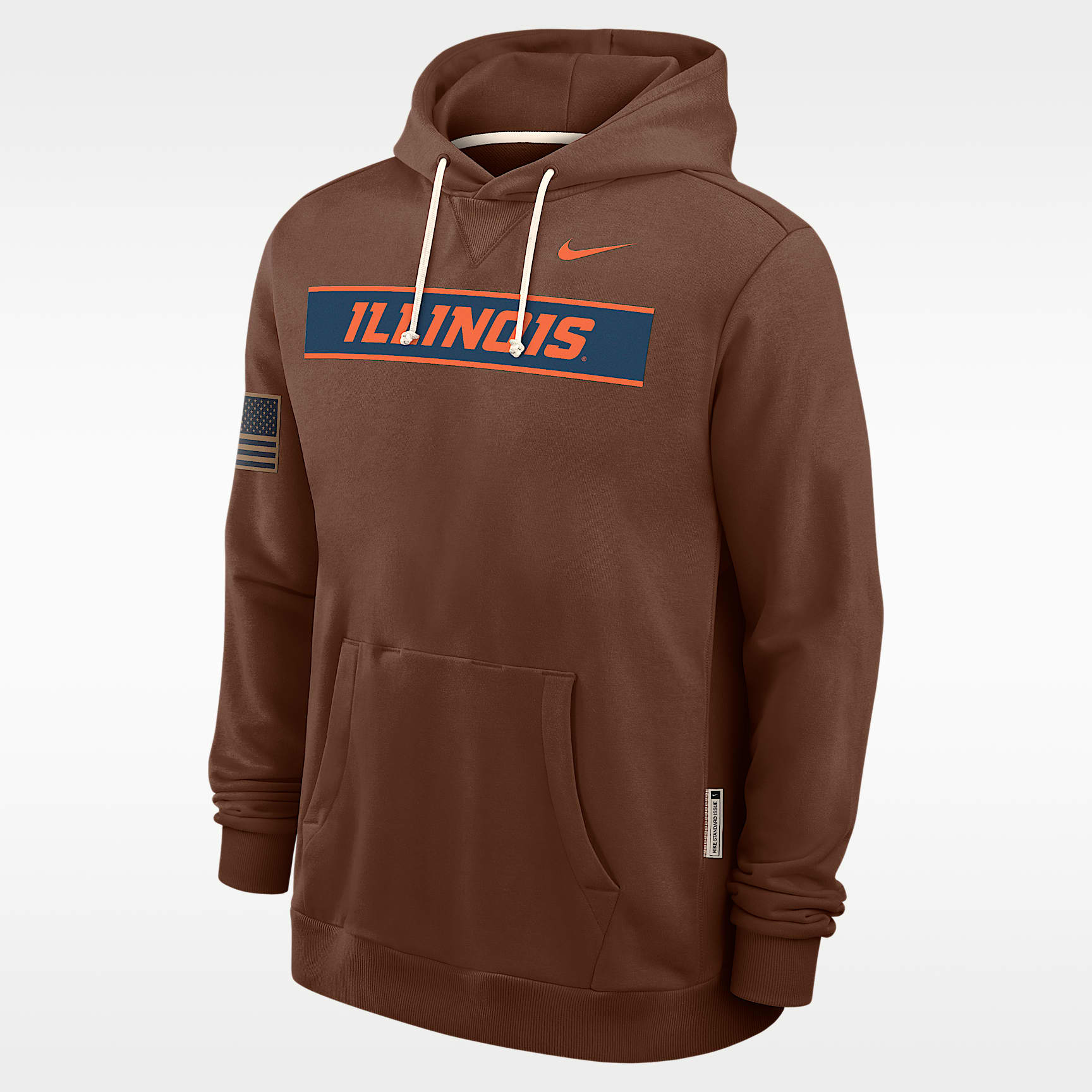 Illinois 2026 Military Appreciation Men's Nike Dri-FIT College Pullover Hoodie