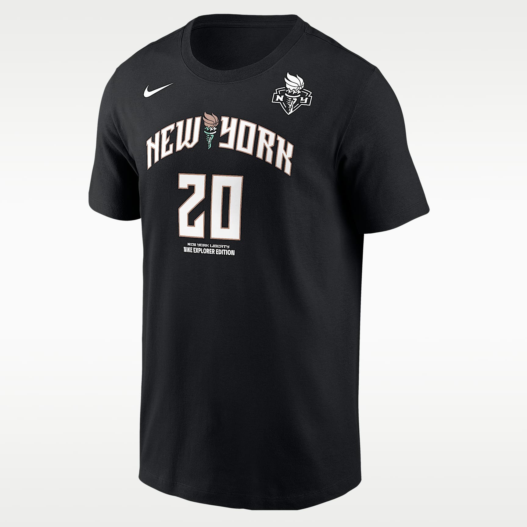Playera Nike de la WNBA para hombre Sabrina Ionescu New York Liberty