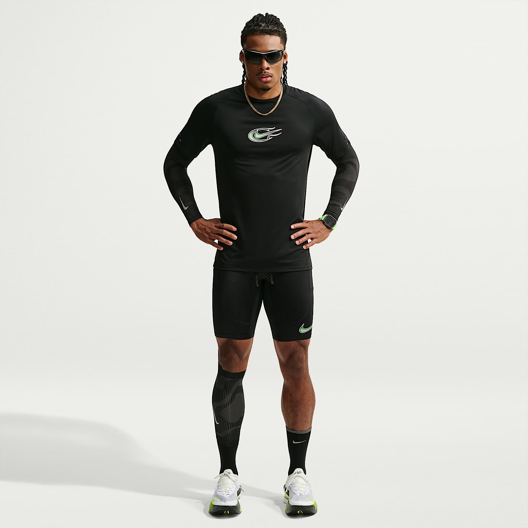 Legging de running demi-longueur Dri-FIT Nike Stride pour homme