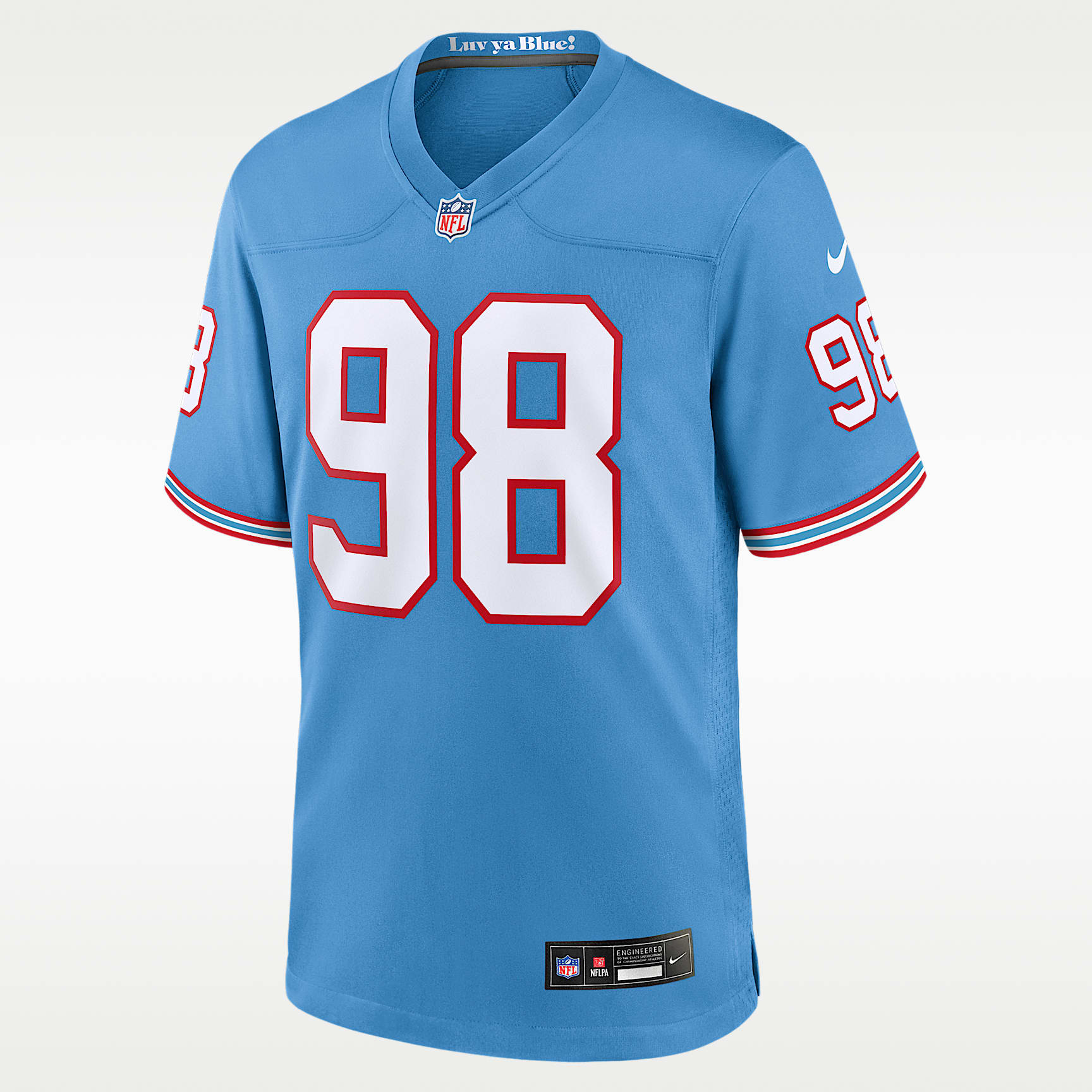 Jersey de fútbol americano Nike de la NFL Game para hombre Jeffery Simmons Tennessee Titans