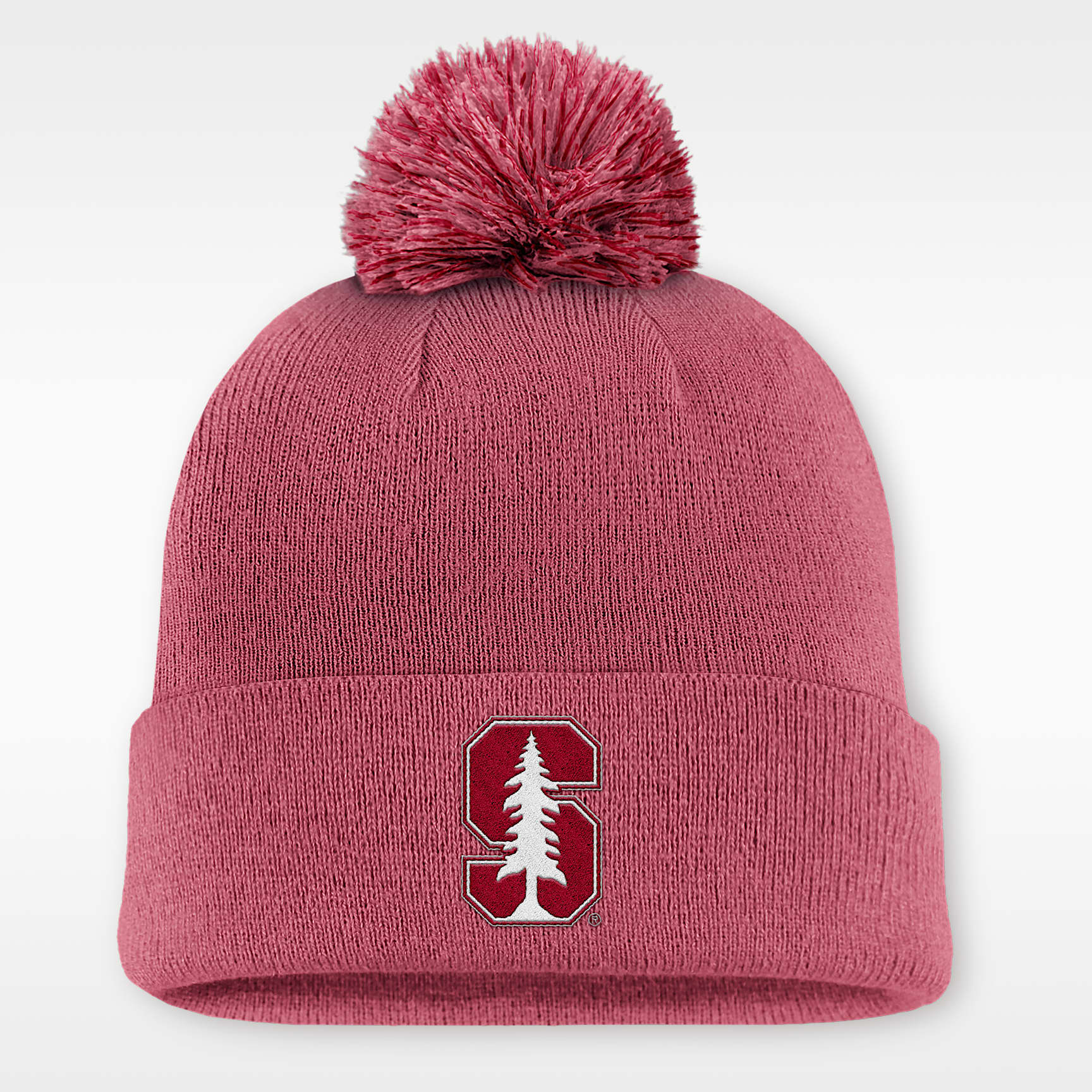 Stanford Primetime Campus Toned Men's Nike College Cuffed Pom Beanie