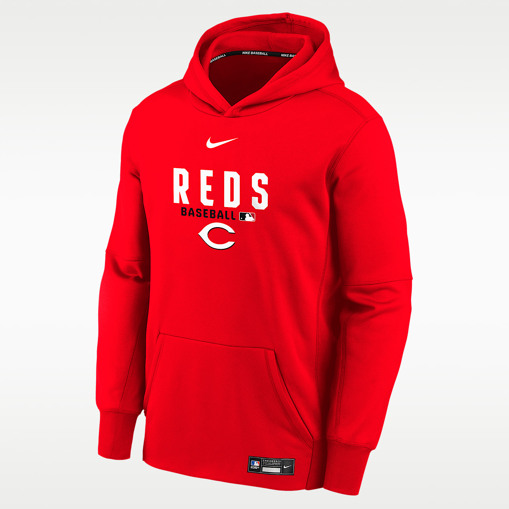 Cincinnati Reds Big Kids' Nike Therma-FIT Hood