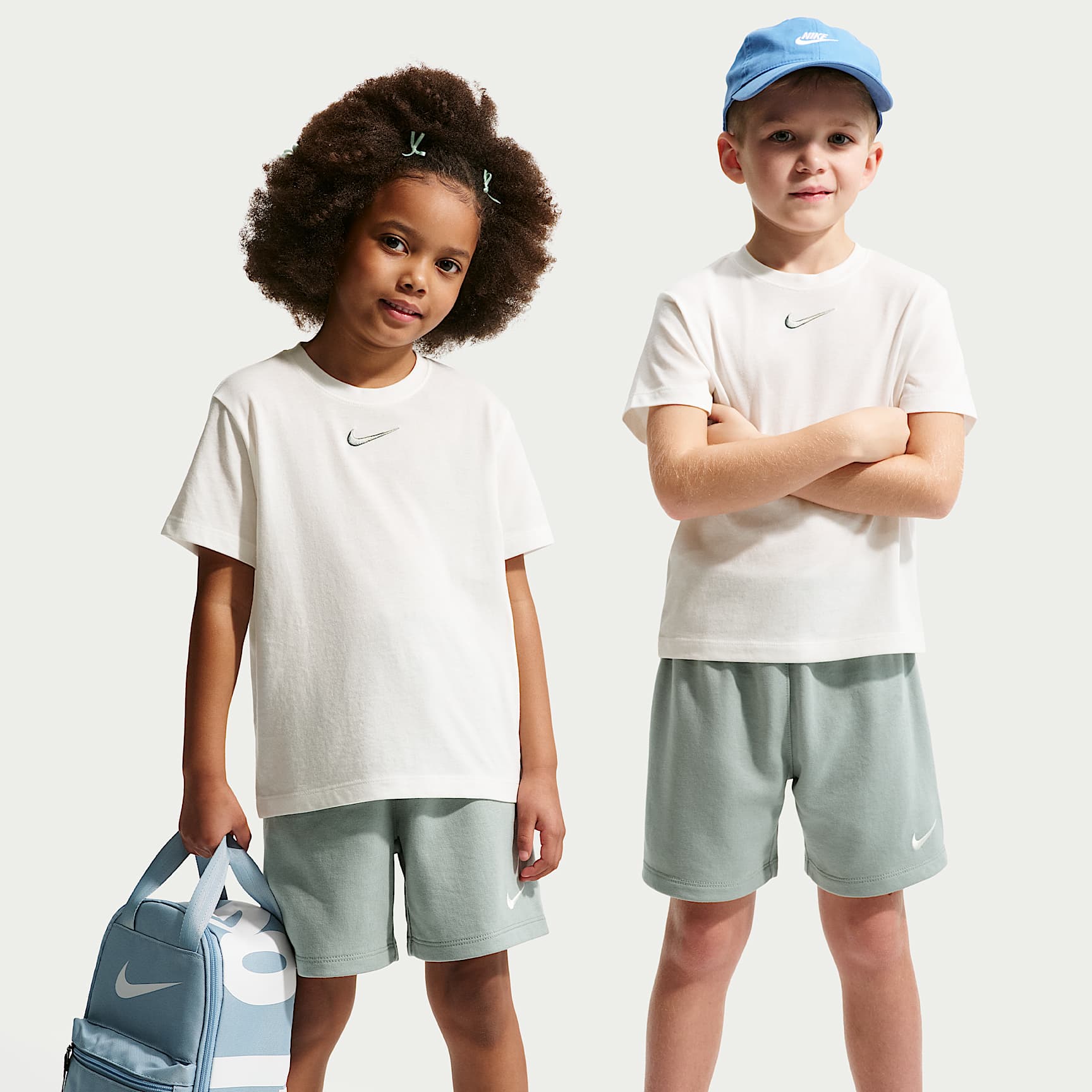 Nike Younger Kids' Jersey T-Shirt and French Terry Shorts Set