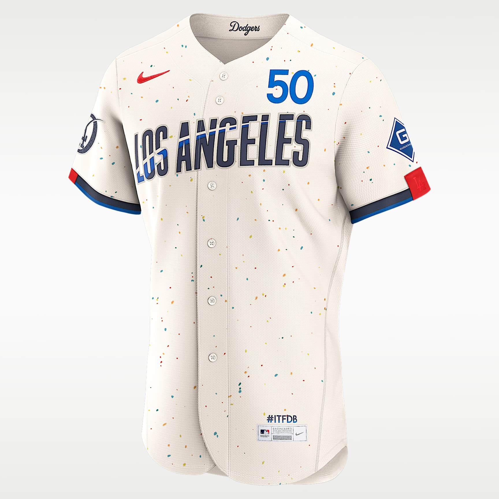 Mookie Betts Los Angeles Dodgers City Connect Men's Nike MLB Authentic Jersey
