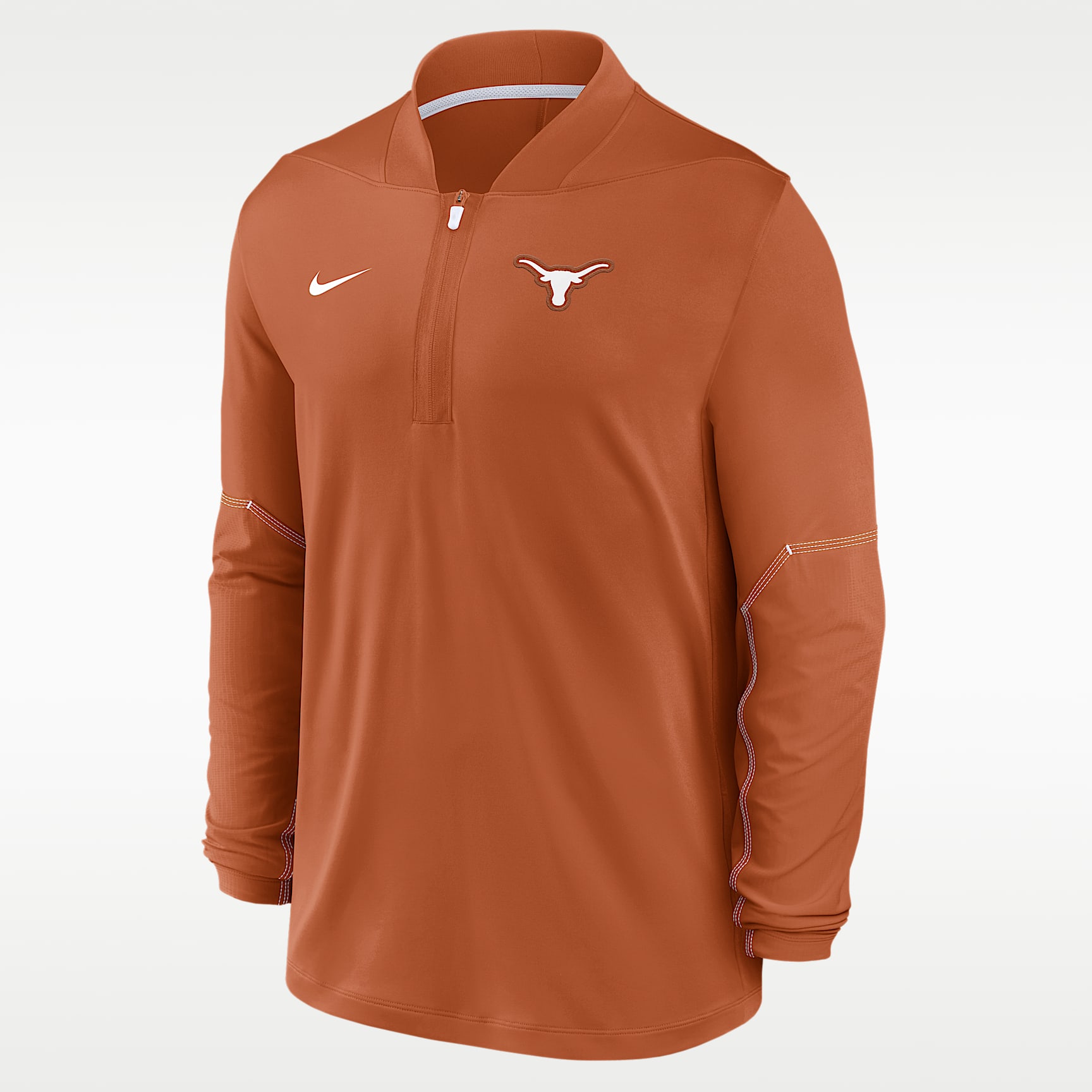 Sudadera universitaria Nike Dri-FIT de medio cierre para hombre Texas Sideline