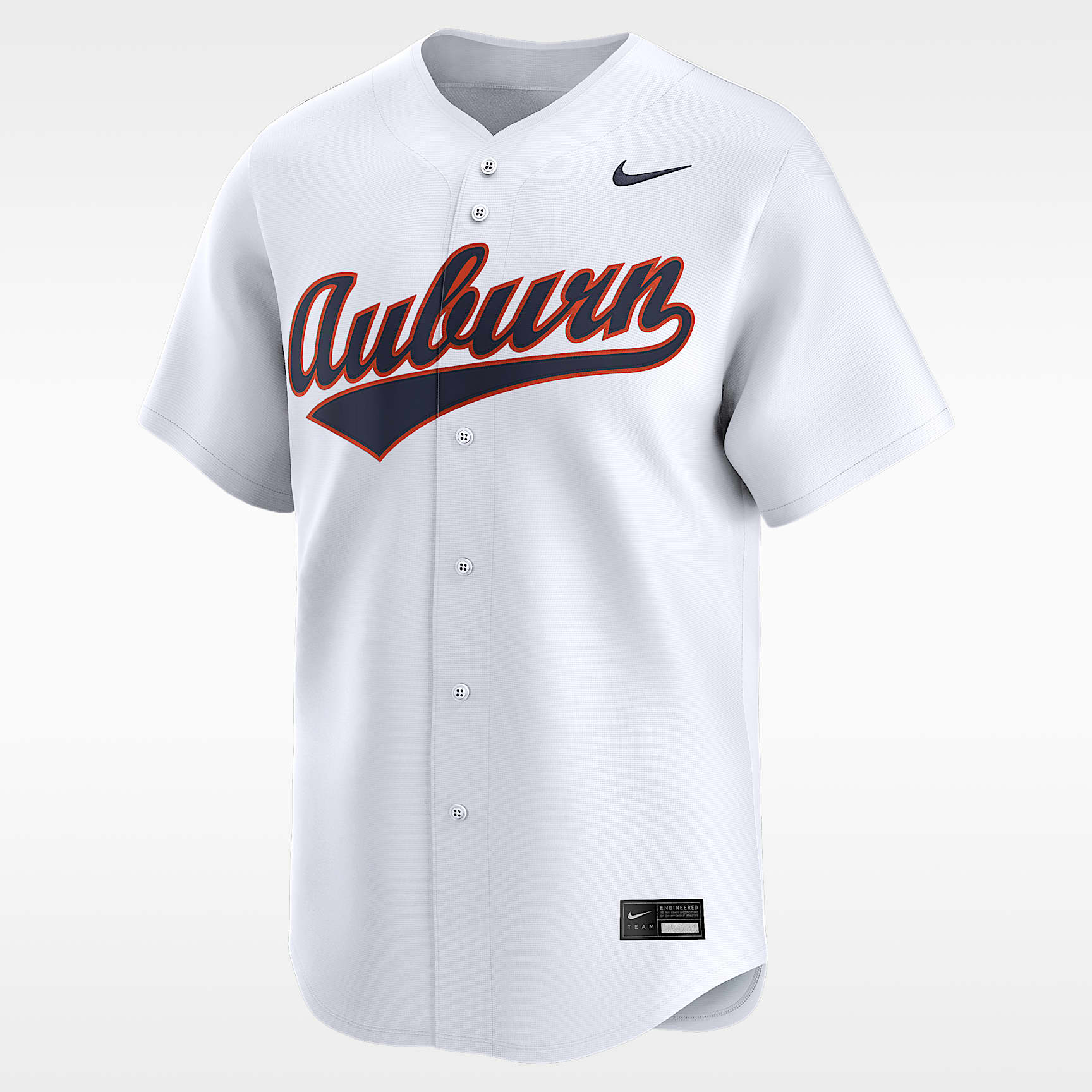 Auburn Wordmark Men's Nike College Limited Baseball Jersey