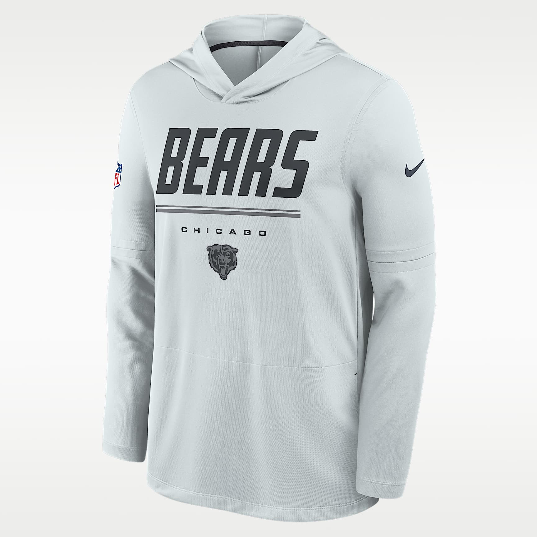 Chicago Bears Sideline Men's Nike Dri-FIT NFL Long-Sleeve Hooded Top