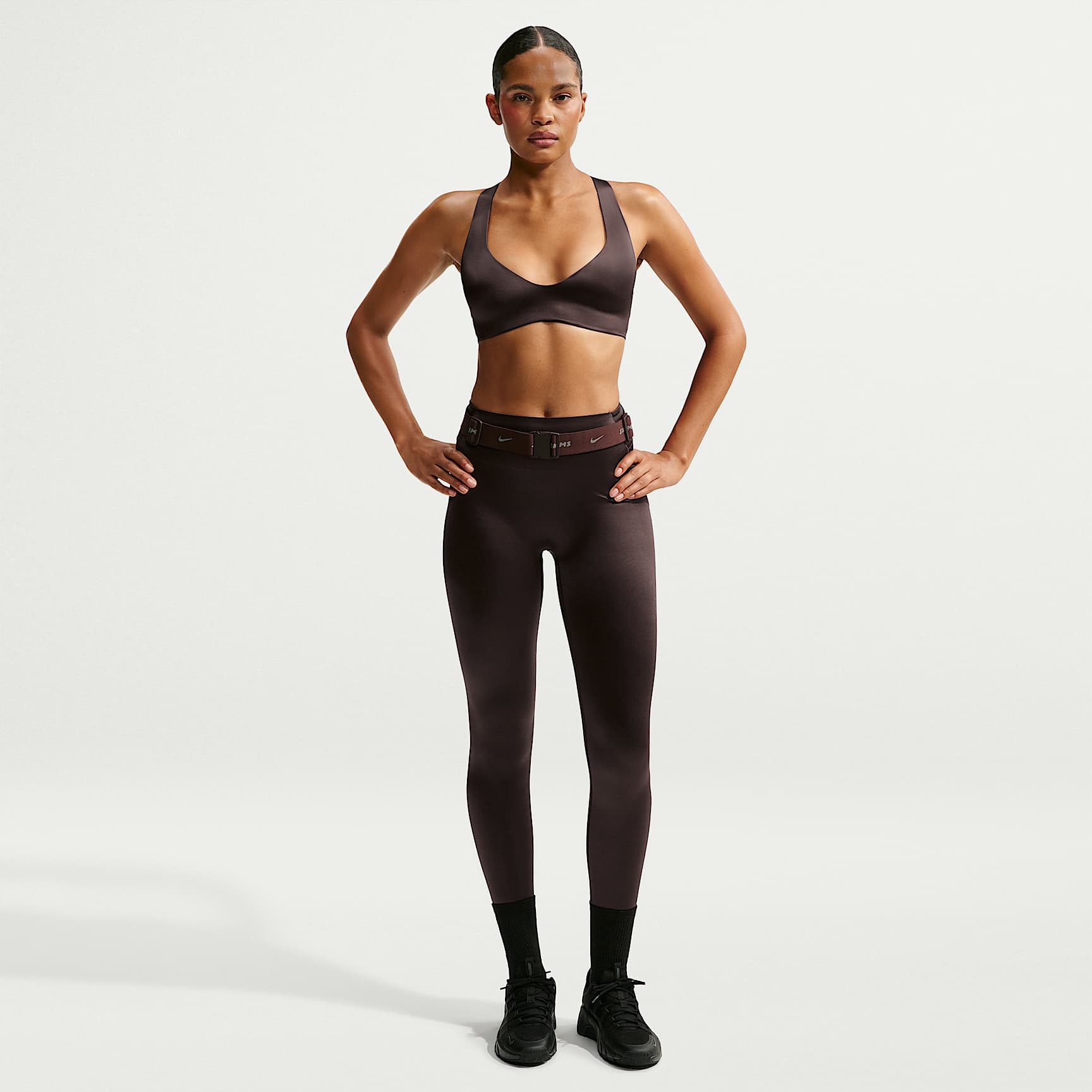 Legging taille haute thermocollé NikeSKIMS Satin Shine 74 cm pour femme