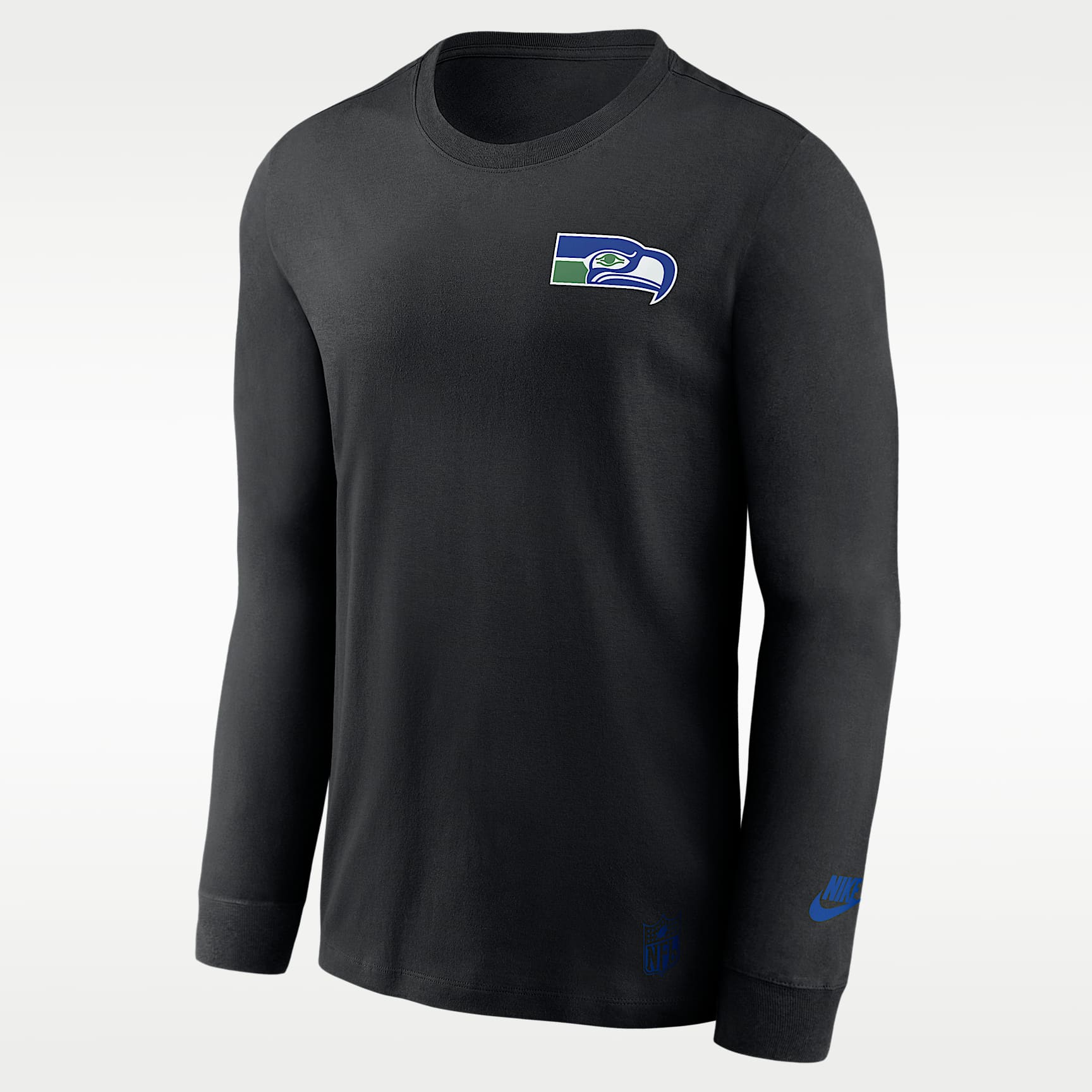 Playera de manga larga Nike Dri-FIT de la NFL para hombre Seattle Seahawks Double Rewind