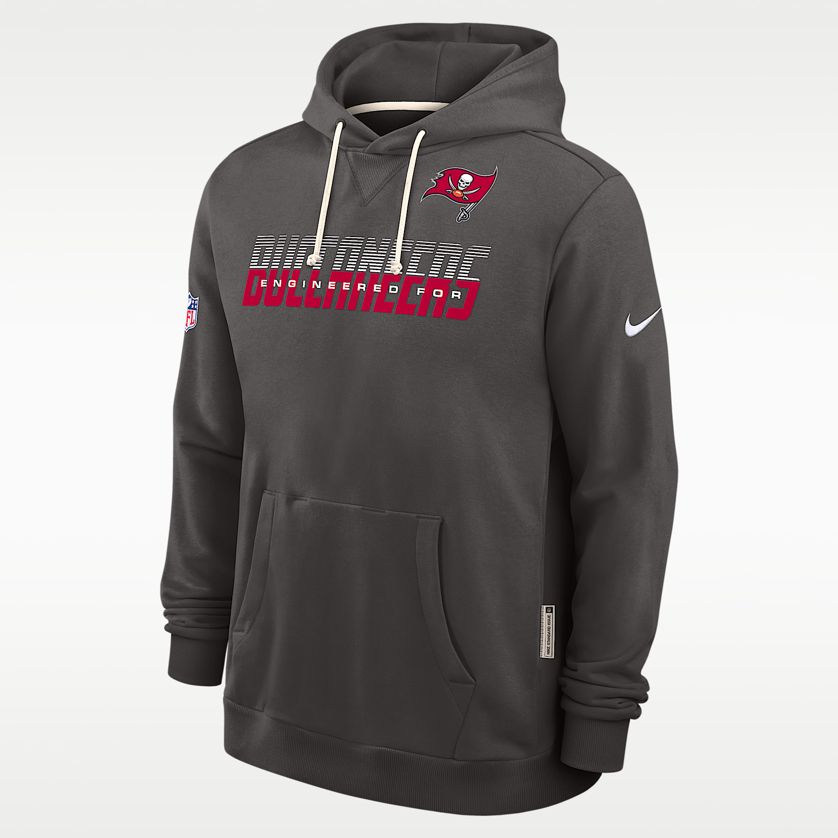 Sudadera con gorro sin cierre Nike Dri-FIT de la NFL para hombre Tampa Bay Buccaneers Sideline Standard Issue