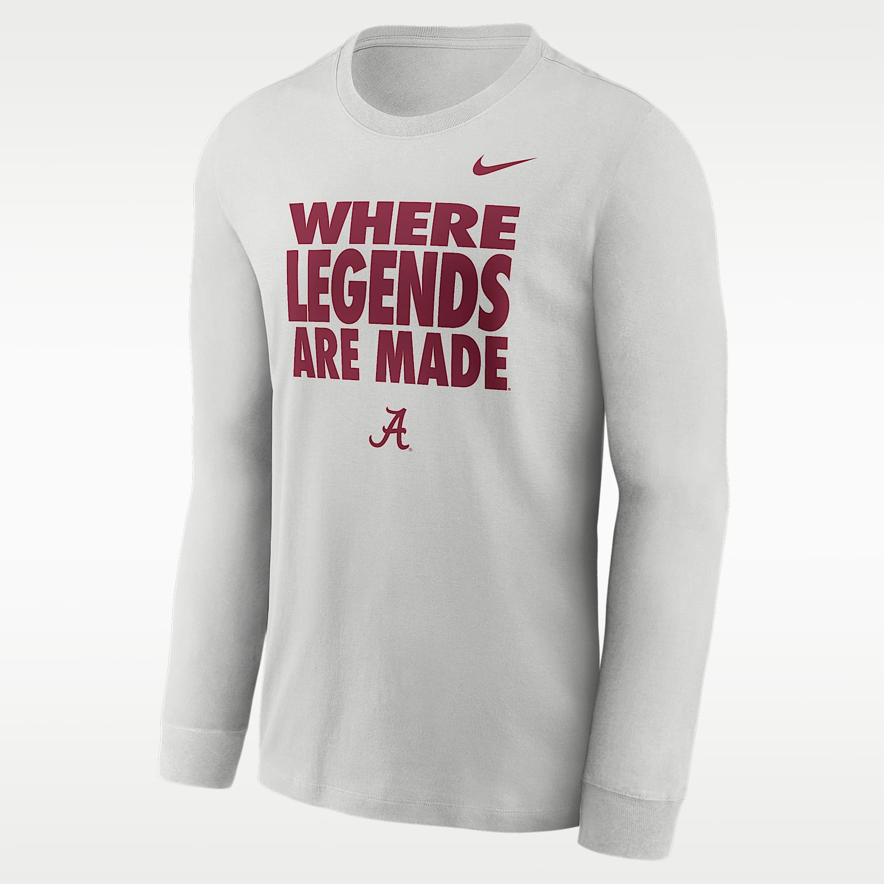 Alabama Sideline Slogan Men's Nike Dri-FIT College Long-Sleeve T-Shirt