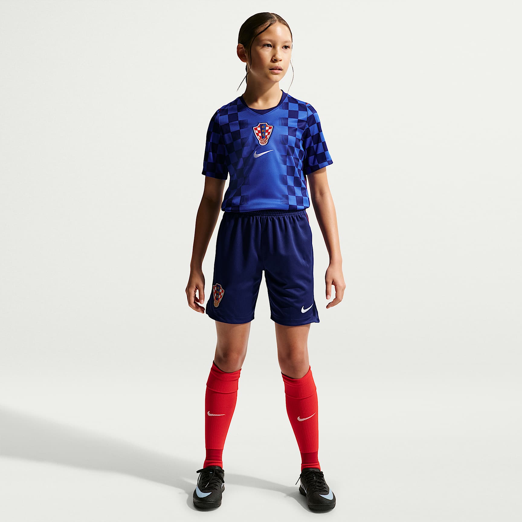 Short de foot Replica Nike Dri-FIT Croatie 2026 Stadium Extérieur pour ado