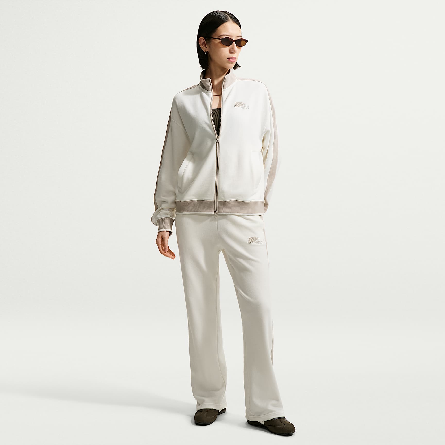 Nike Studio Fleece Lightweight 'French Terry' Women's Mid-Rise Tracksuit Bottoms