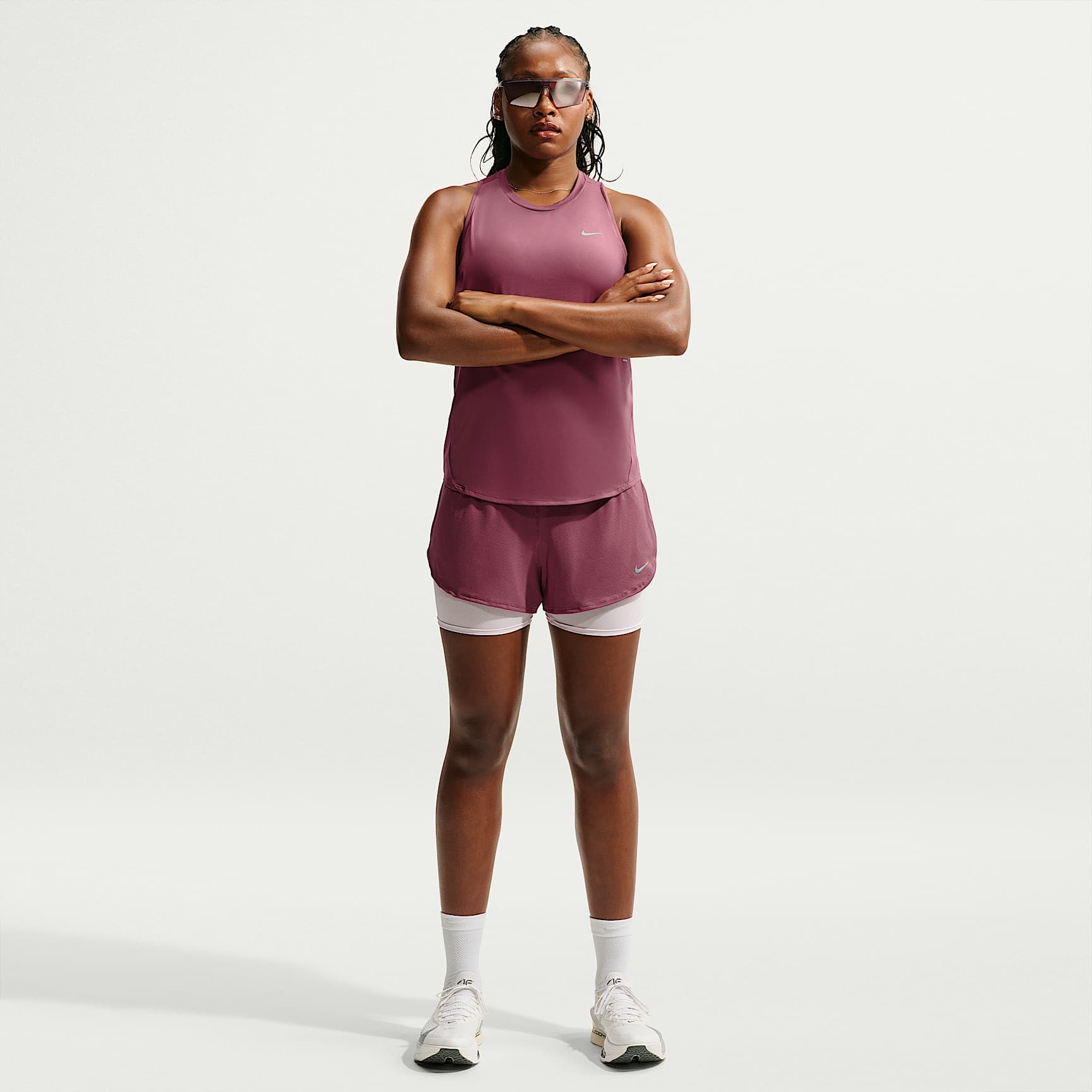 Nike Flow Women's Dri-FIT 2-in-1 Mesh Running Shorts