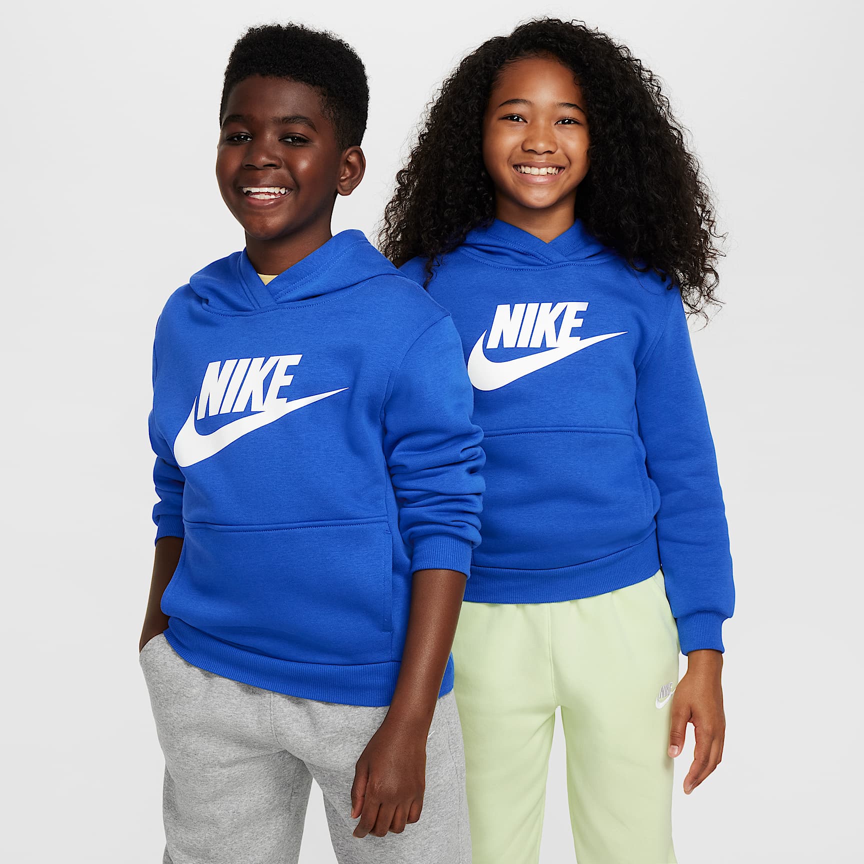 Sudadera con gorro para niños talla grande Nike Sportswear Club Fleece