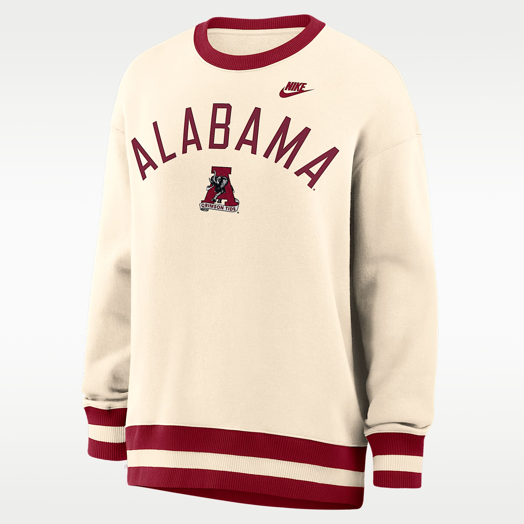 Alabama Legacy Women's Nike College Oversized Pullover Crew
