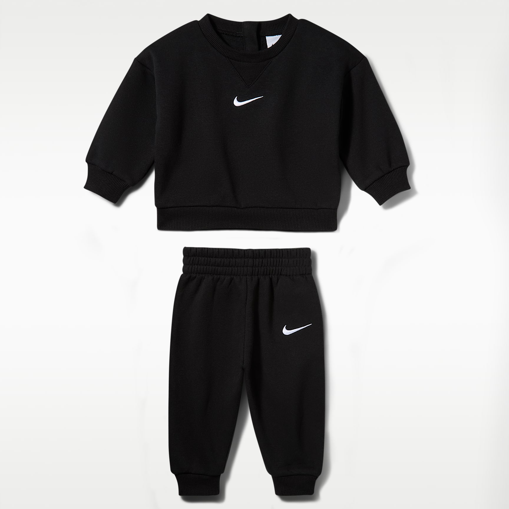 Σετ φλις δύο τεμαχίων με μπλούζα crew Nike Essential για βρέφη (0-9M)