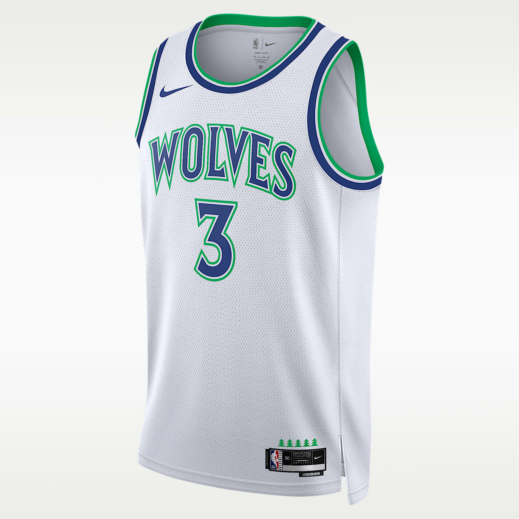 Jersey Nike Dri-FIT Swingman de la NBA para hombre Minnesota Timberwolves Association Edition