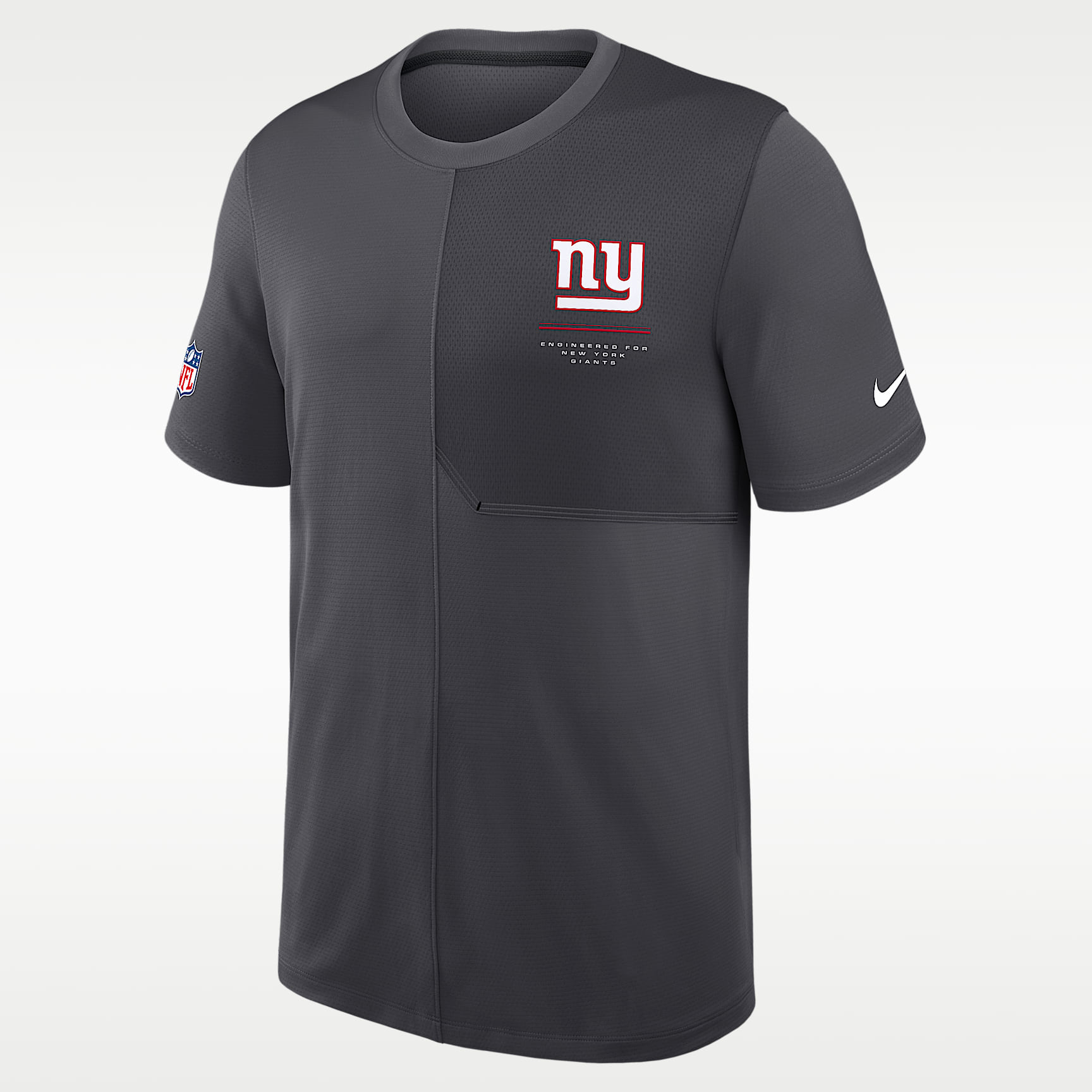 New York Giants Sideline Coach Men's Nike Dri-FIT NFL Top