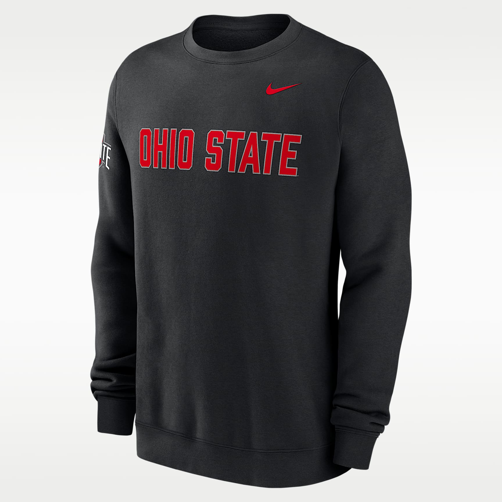 Ohio State Sideline Club Men's Nike College Pullover Crew