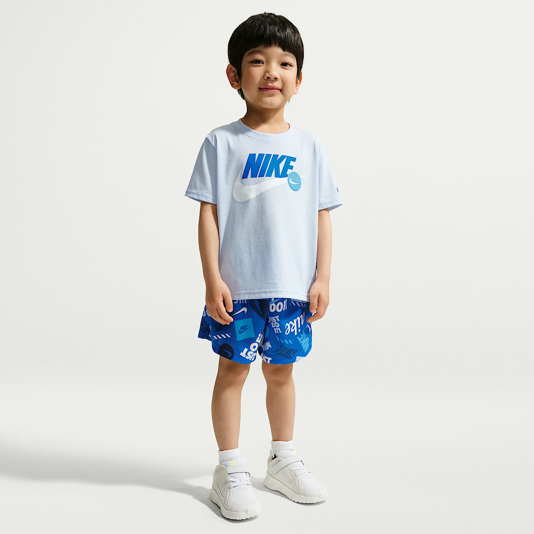 Nike Sportswear Little Kids' In The Zone 2-Piece Printed Shorts Set