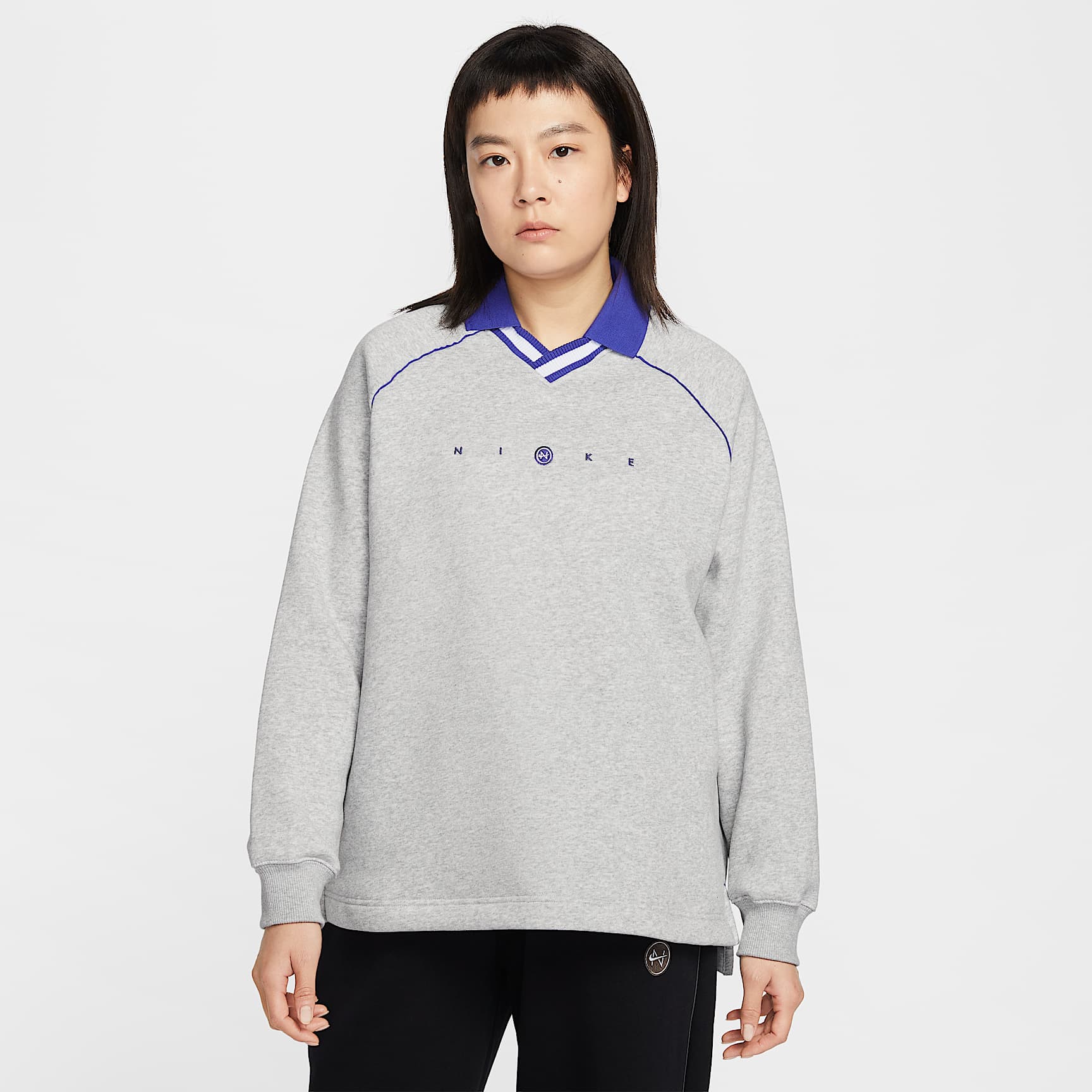 Nike Sportswear Phoenix Fleece Women's Oversized Graphic Polo Top