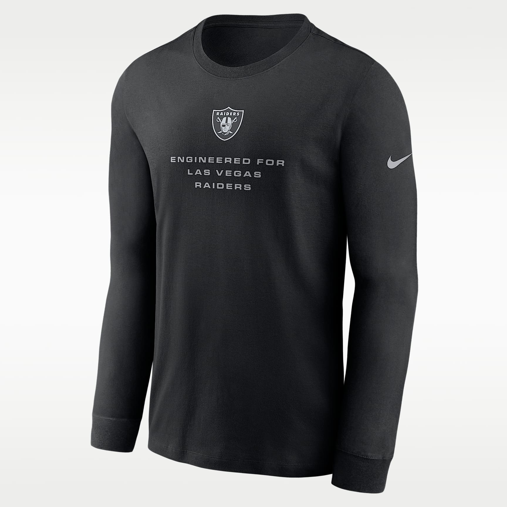 Playera de manga larga Nike Dri-FIT de la NFL para hombre Las Vegas Raiders Team Issue