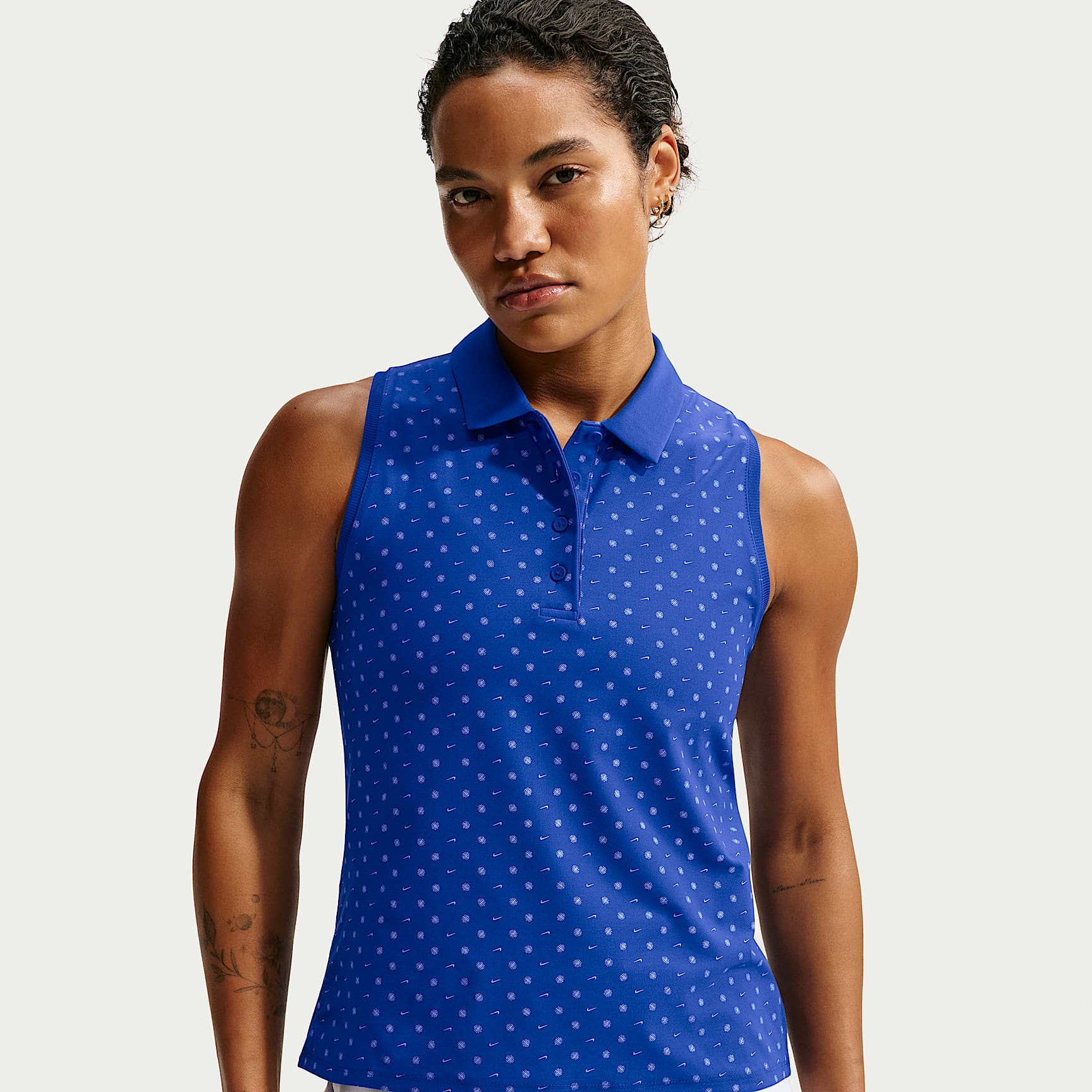 Nike Victory Women's Dri-FIT Sleeveless Printed Golf Polo