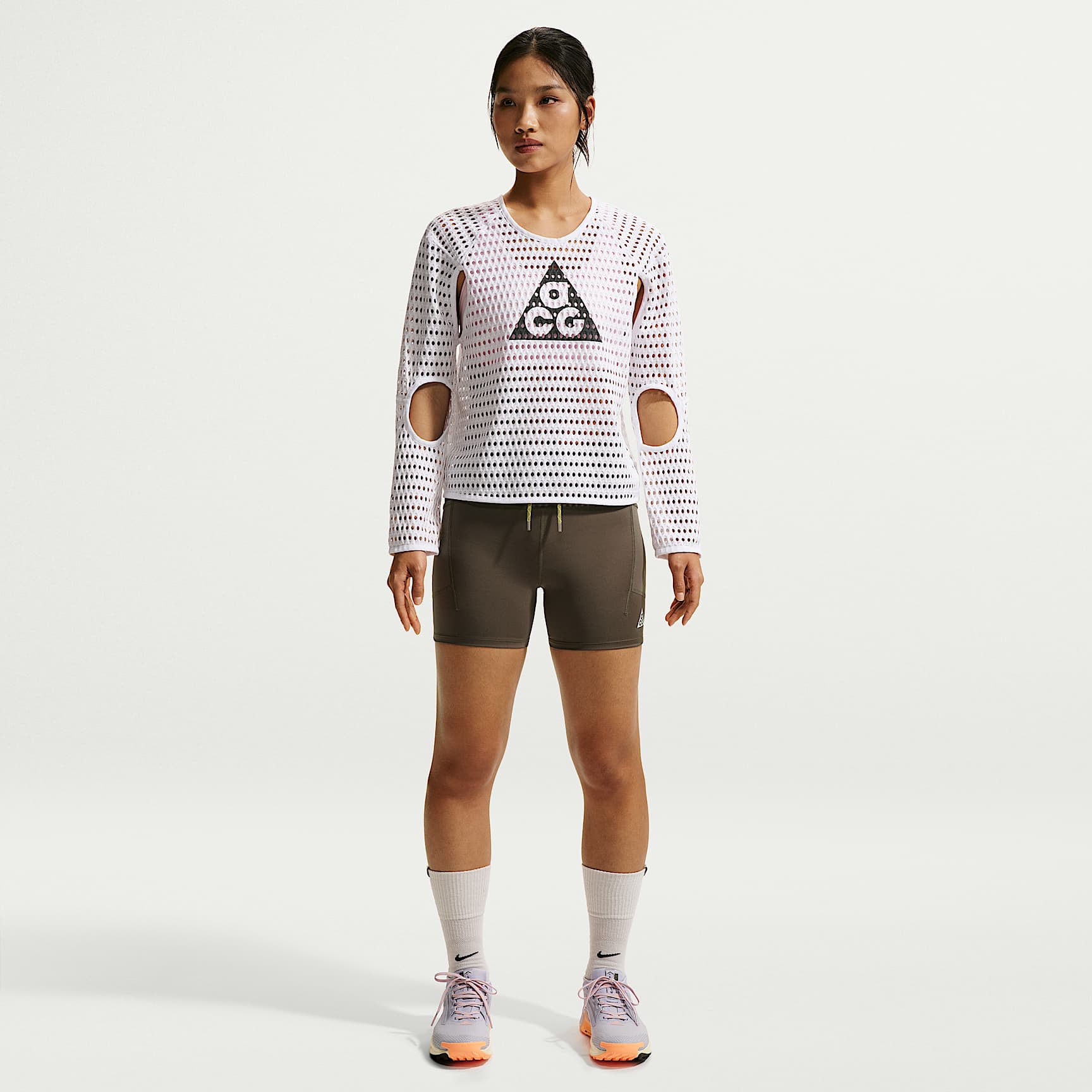 나이키 ACG 여성 드라이 핏 하이웨이스트 4인치 트레일 러닝 쇼츠