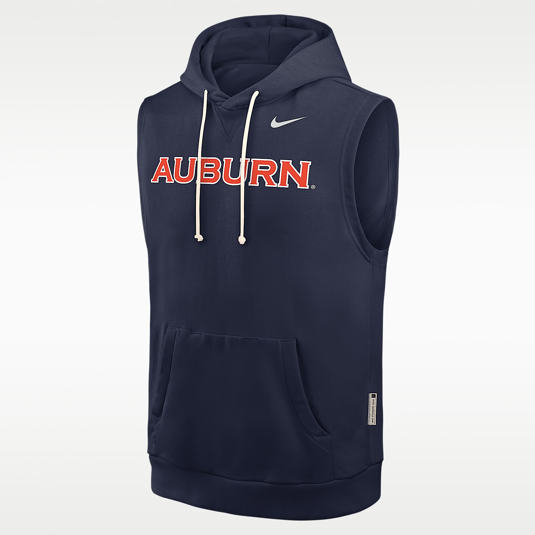 Auburn Sideline Men's Nike Dri-FIT College Sleeveless Pullover Hoodie
