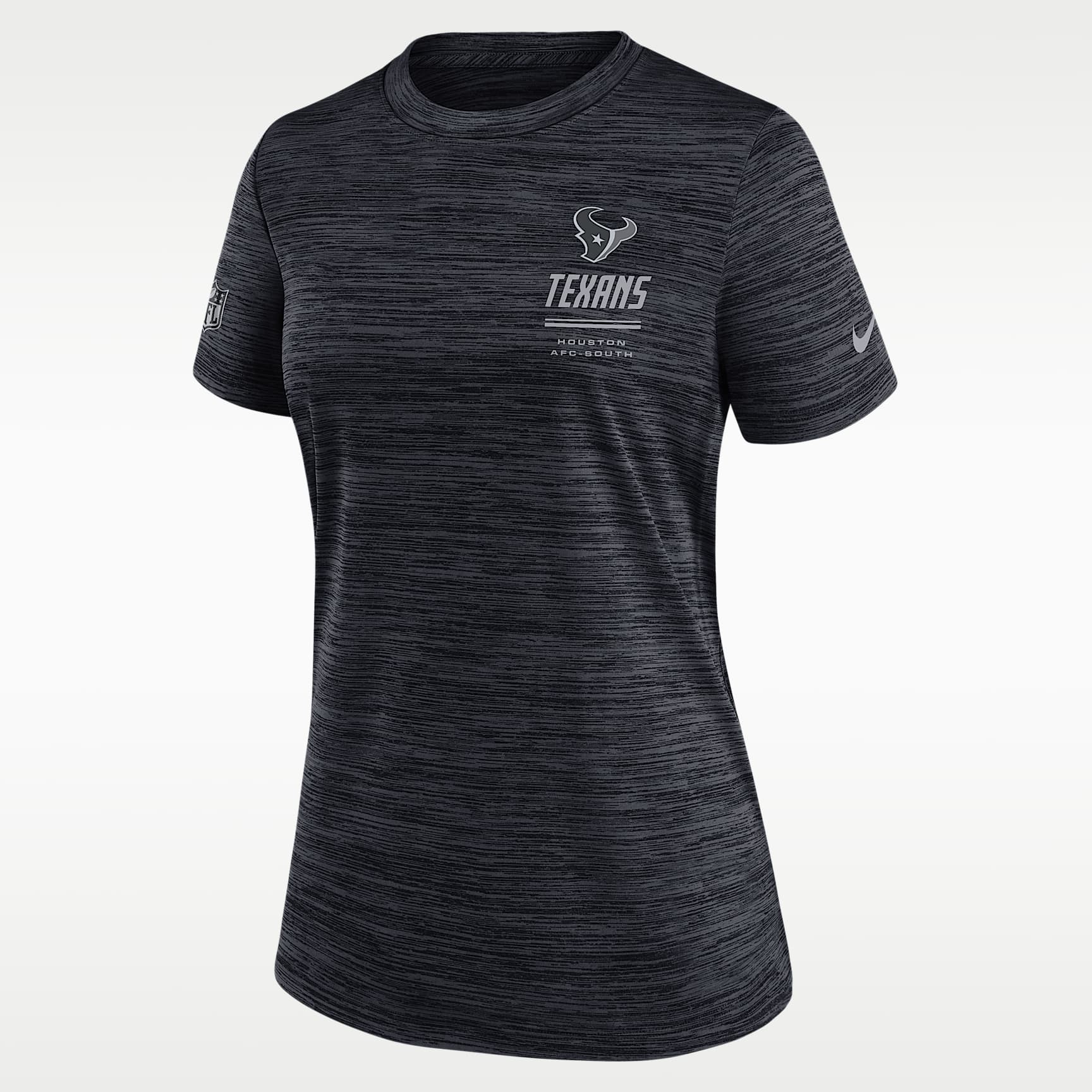Playera Nike Dri-FIT de la NFL para mujer Houston Texans Sideline Velocity